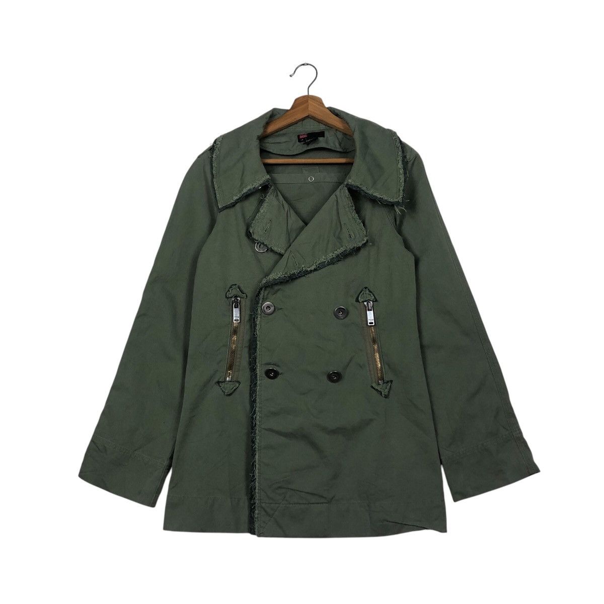 Diesel 📌Vintage Biker Military Jacket Diesel Double Collar Size US S / EU 44-46 / 1 - 2 Thumbnail