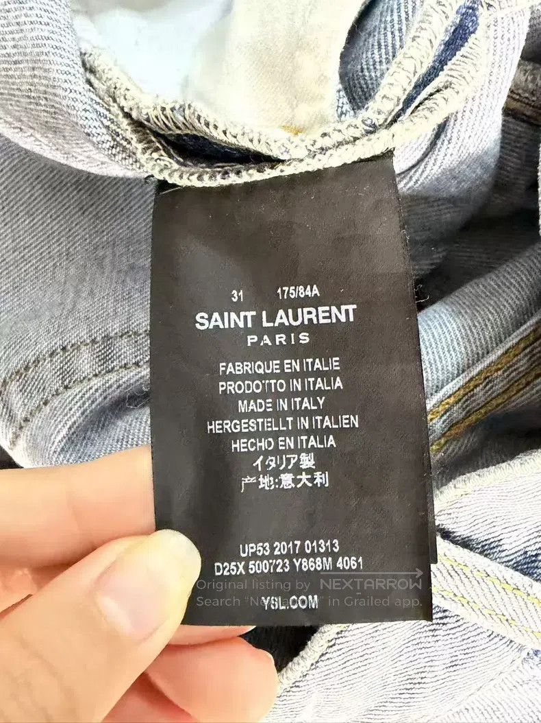 Saint Laurent Paris Saint Laurent Paris Denim Jeans i Size US 31 - 4 Thumbnail