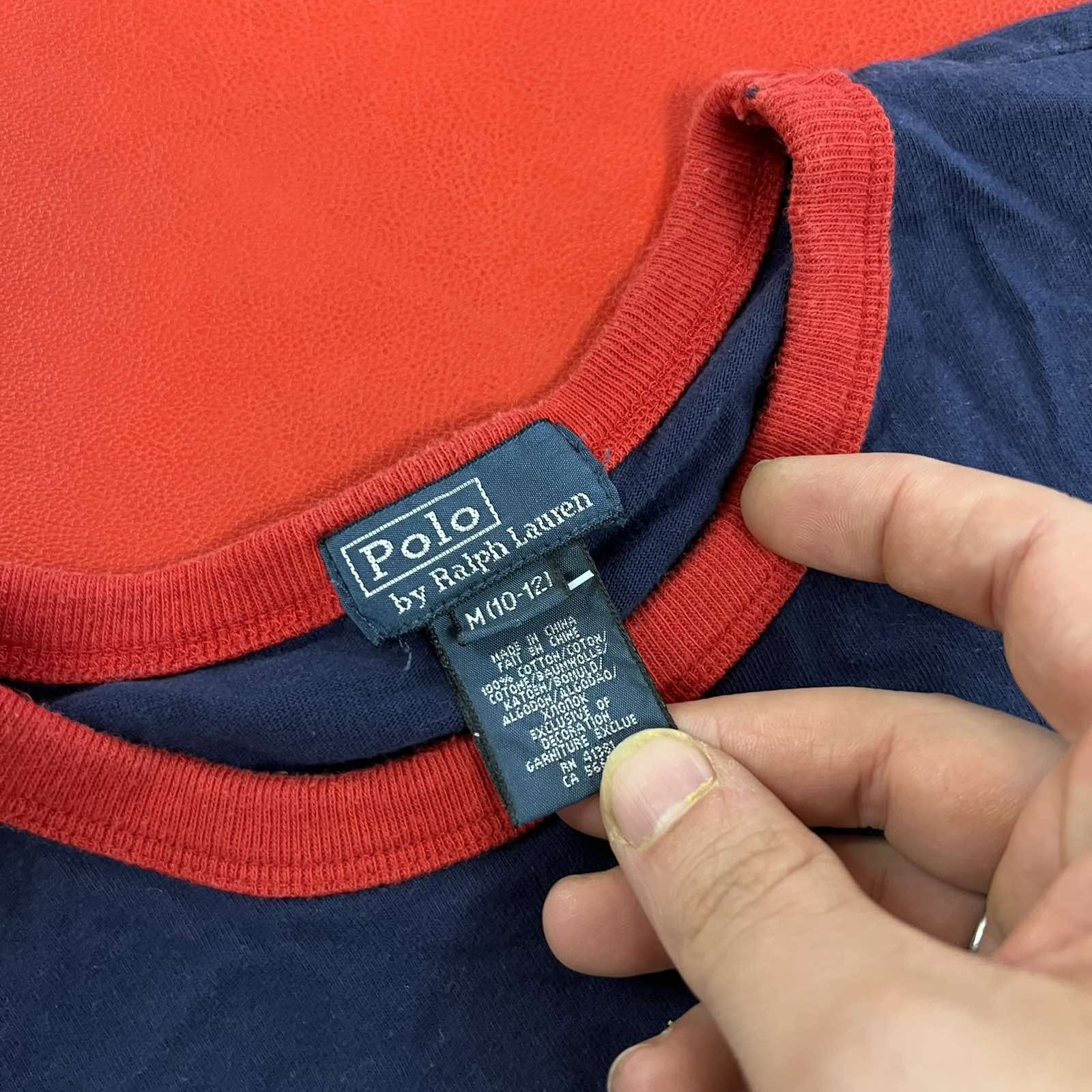 Polo Ralph Lauren × Vintage Polo Ralph Lauren Usa Flag Vintage Tshirt Sz S Size US S / EU 44-46 / 1 - 4 Thumbnail