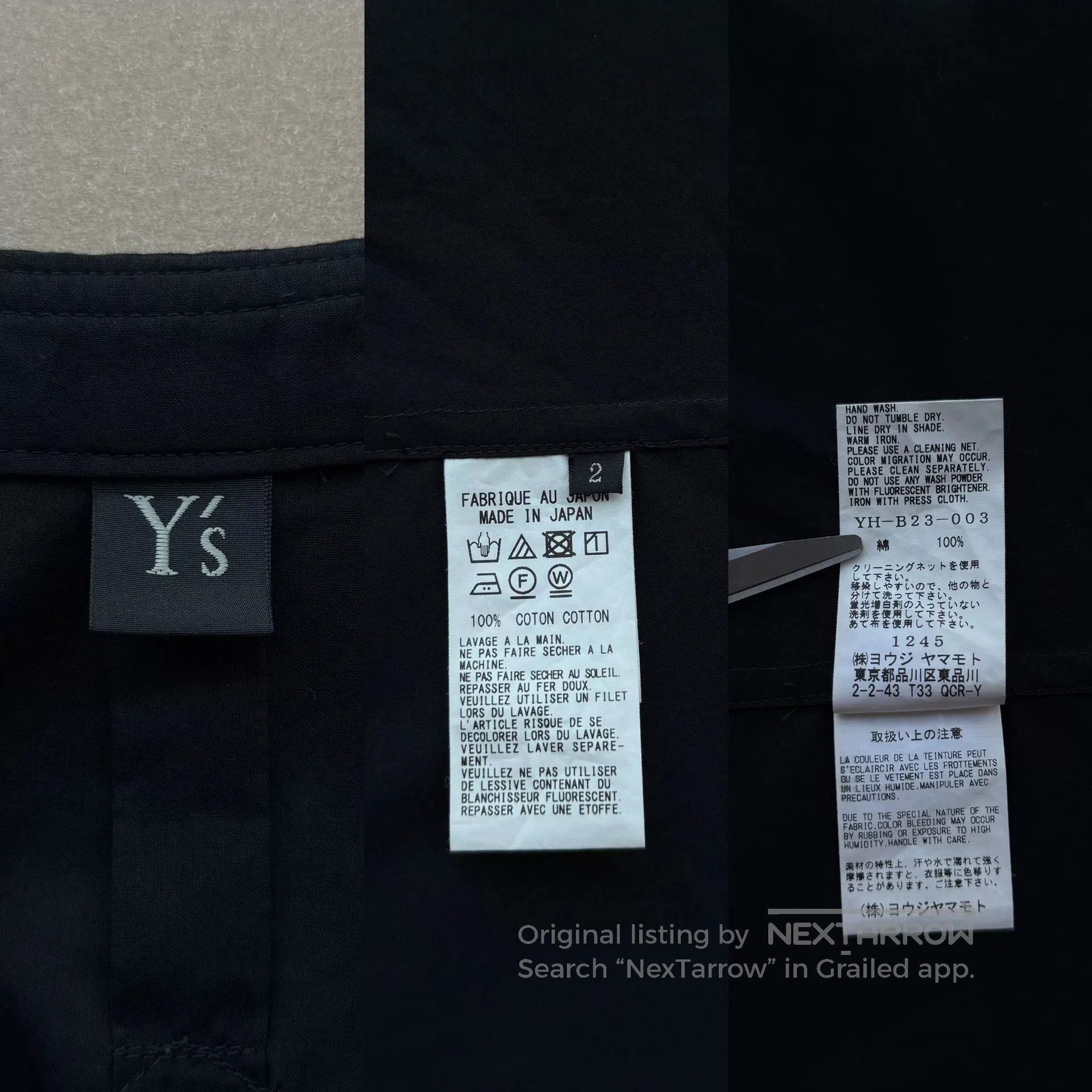 Y's yohji yamamoto y's black short sleeve shirt. Size US M / EU 48-50 / 2 - 6 Thumbnail