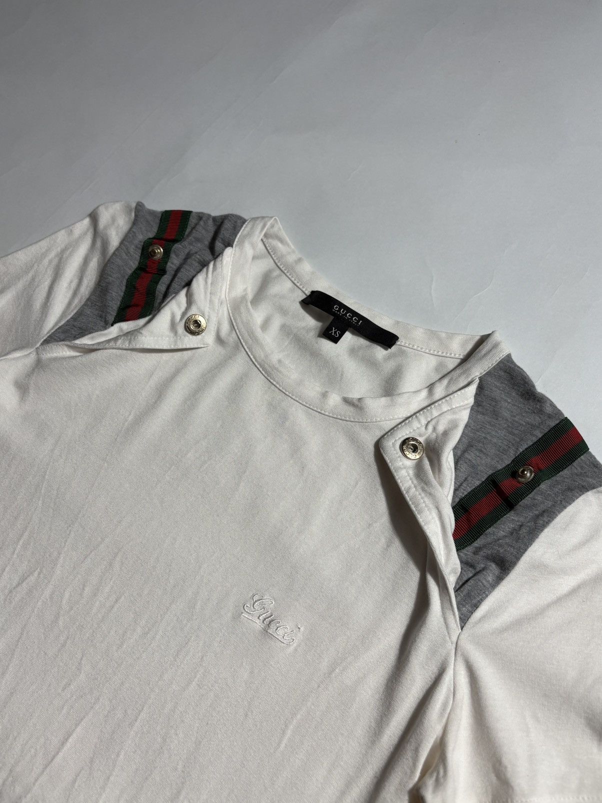 Gucci GUCCI WEB LINE LOGO SHIRT Size XS / US 0-2 / IT 36-38 - 3 Thumbnail
