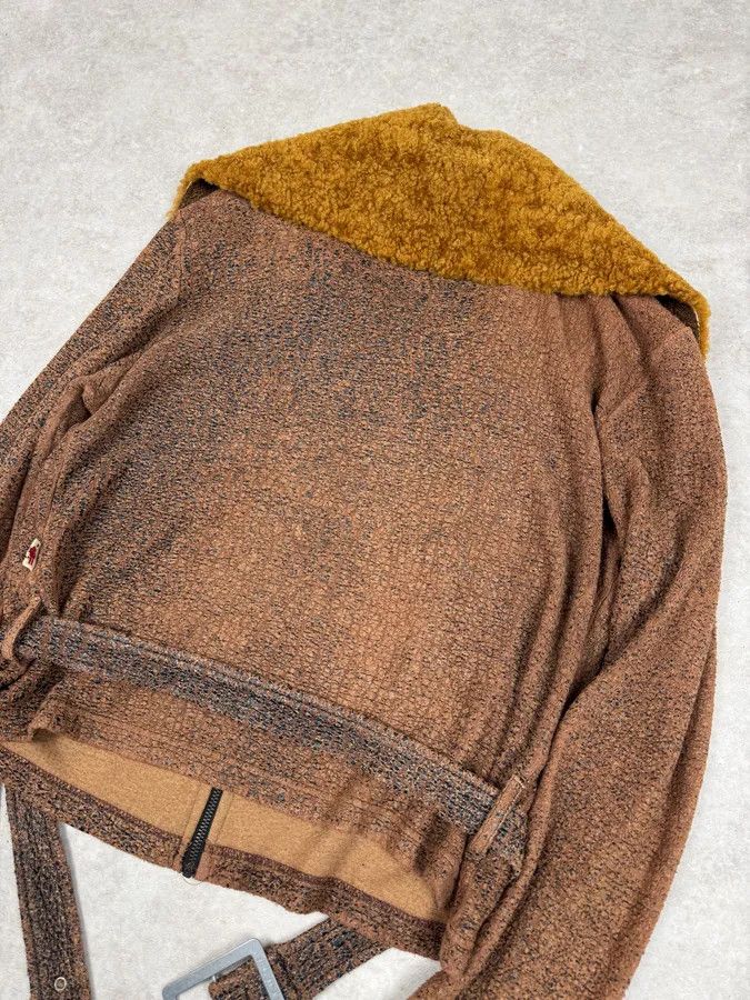 Jean Paul Gaultier 2000s Jean Paul Gaultier Brown Aged Raw Cotton Jacket Size M / US 6-8 / IT 42-44 - 6 Thumbnail