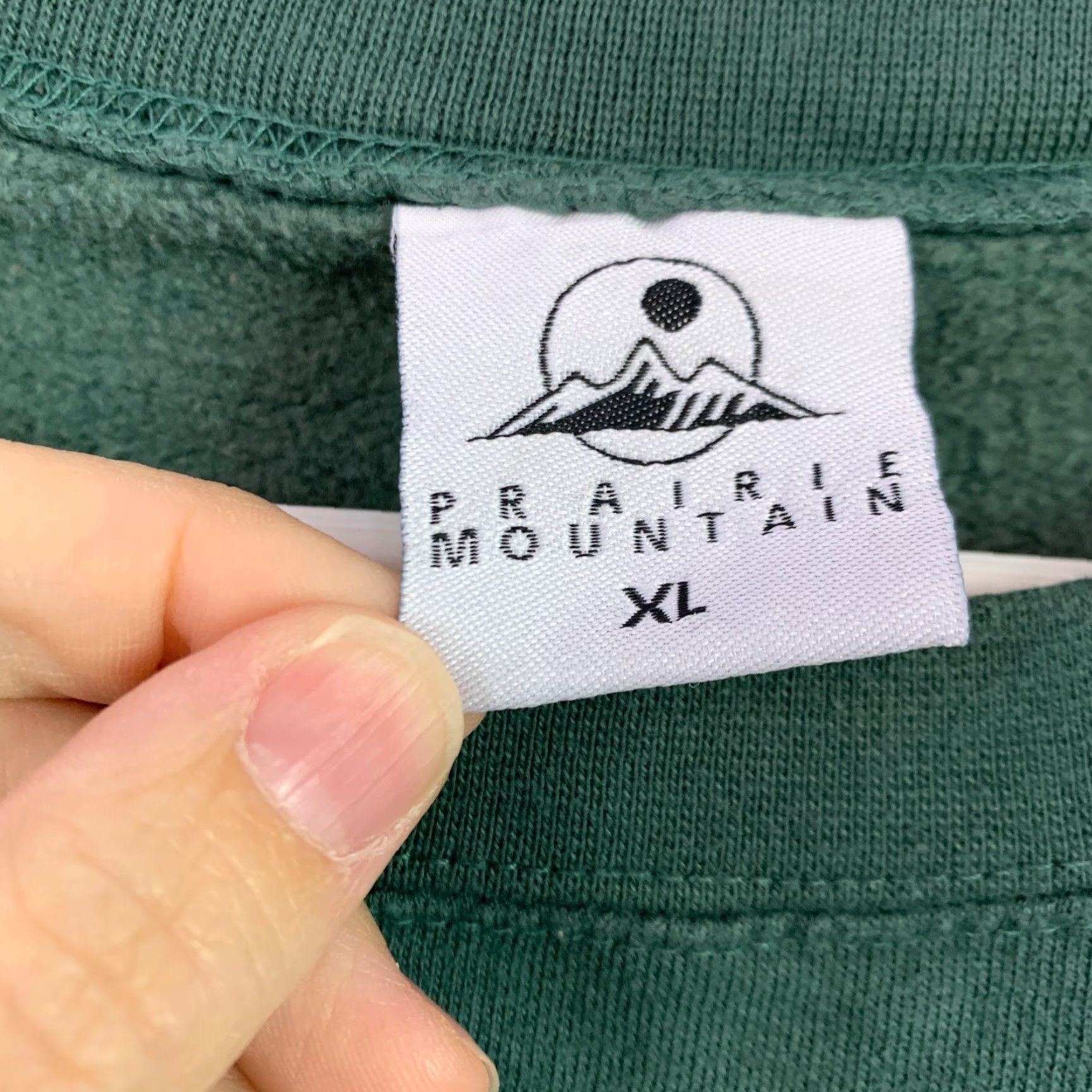 Vintage VINTAGE Prairie Mountain Shirt Adults XL Green Nature 90s Missouri Ozark Mountains Graphic Print Crew Neck Cotton Blend All Seasons Men Size US XL / EU 56 / 4 - 5 Thumbnail