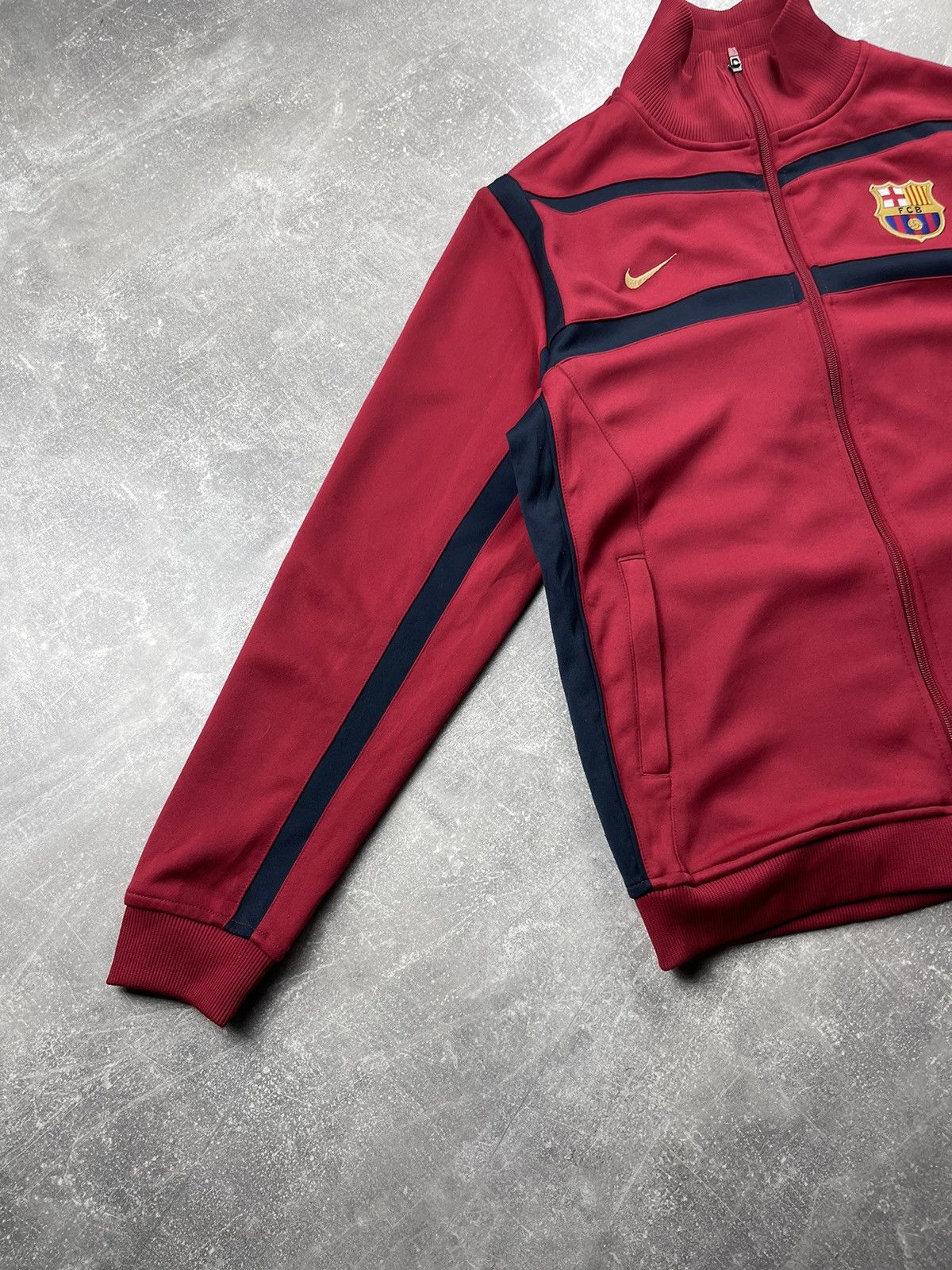 Nike Nike FC Barcelona 2007 Track Jacket Red Navy Size US L / EU 52-54 / 3 - 5 Thumbnail