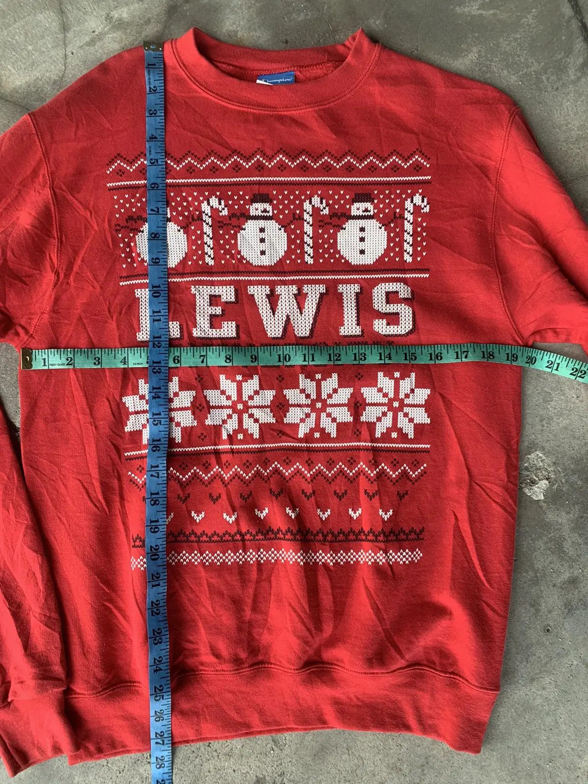 Champion VINTAGE CHAMPION LEWIS SNOWMAN ECO FLEECE SWEATSHIRT. Size US S / EU 44-46 / 1 - 3 Thumbnail
