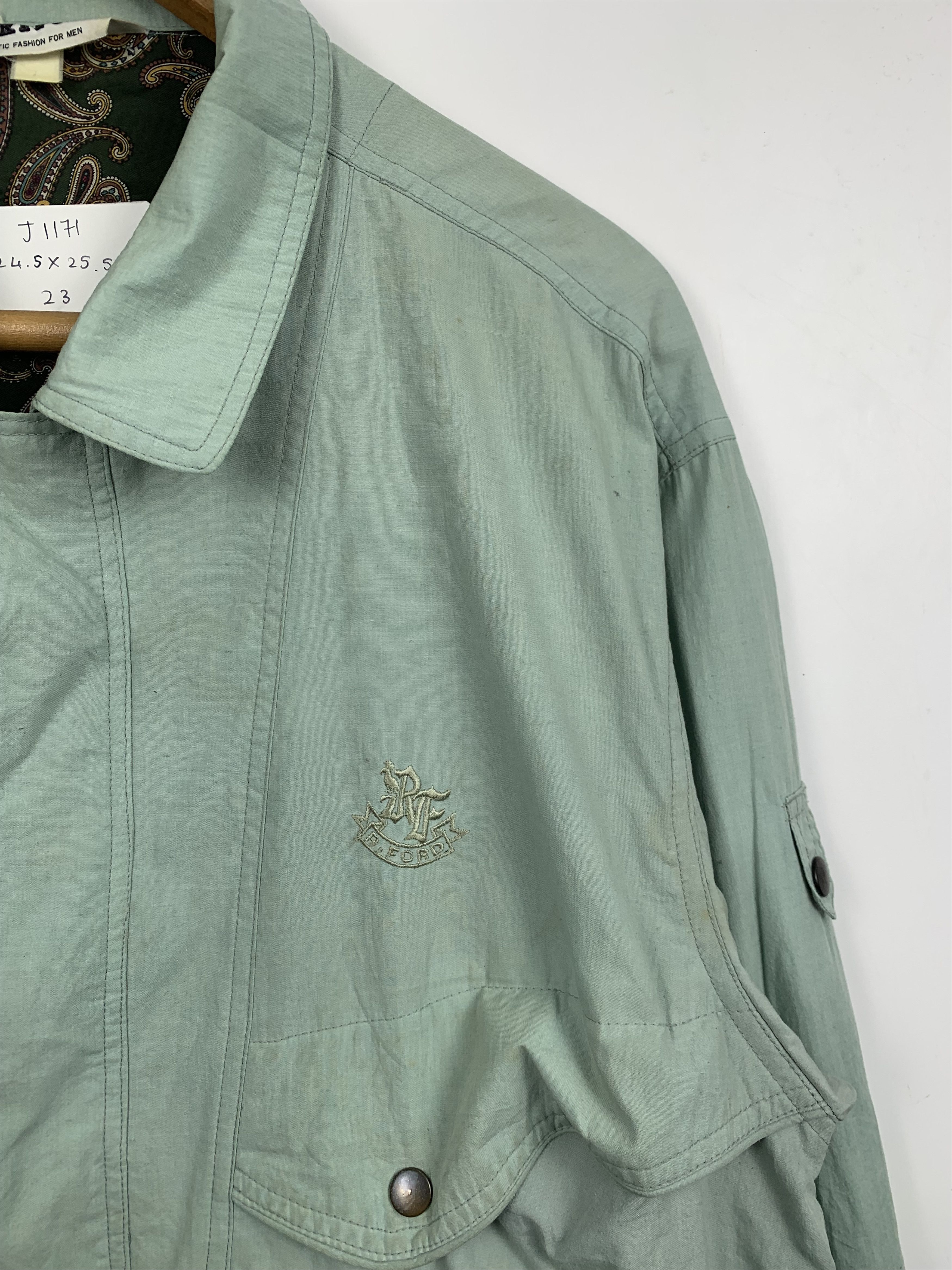 Vintage Vintage Japanese Brand Paisley Lined Denim Jacket J1171 Size US M / EU 48-50 / 2 - 10 Thumbnail