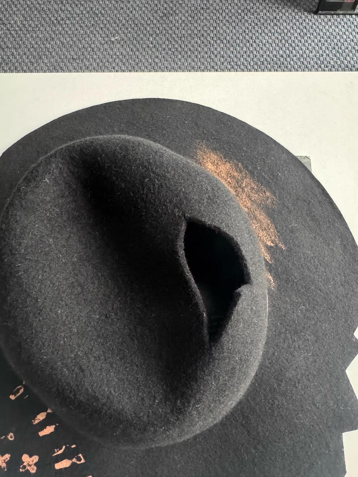 Vivienne Westwood Vivienne Westwood Distressed Wool Hat Q17 Size ONE SIZE - 2 Thumbnail
