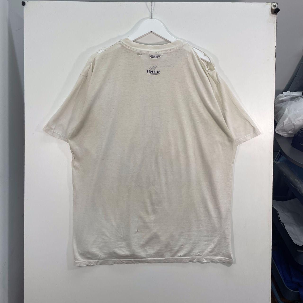 The Unbranded Brand Thrashed 90 S Tin Tin Tee Size US XL / EU 56 / 4 - 3 Thumbnail