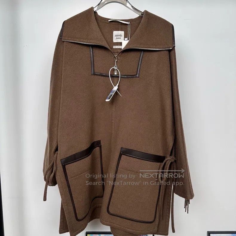Hermes Hermes Camel Cashmere Fringe Jacket Size XXS / US 00 / IT 34 - 2 Thumbnail
