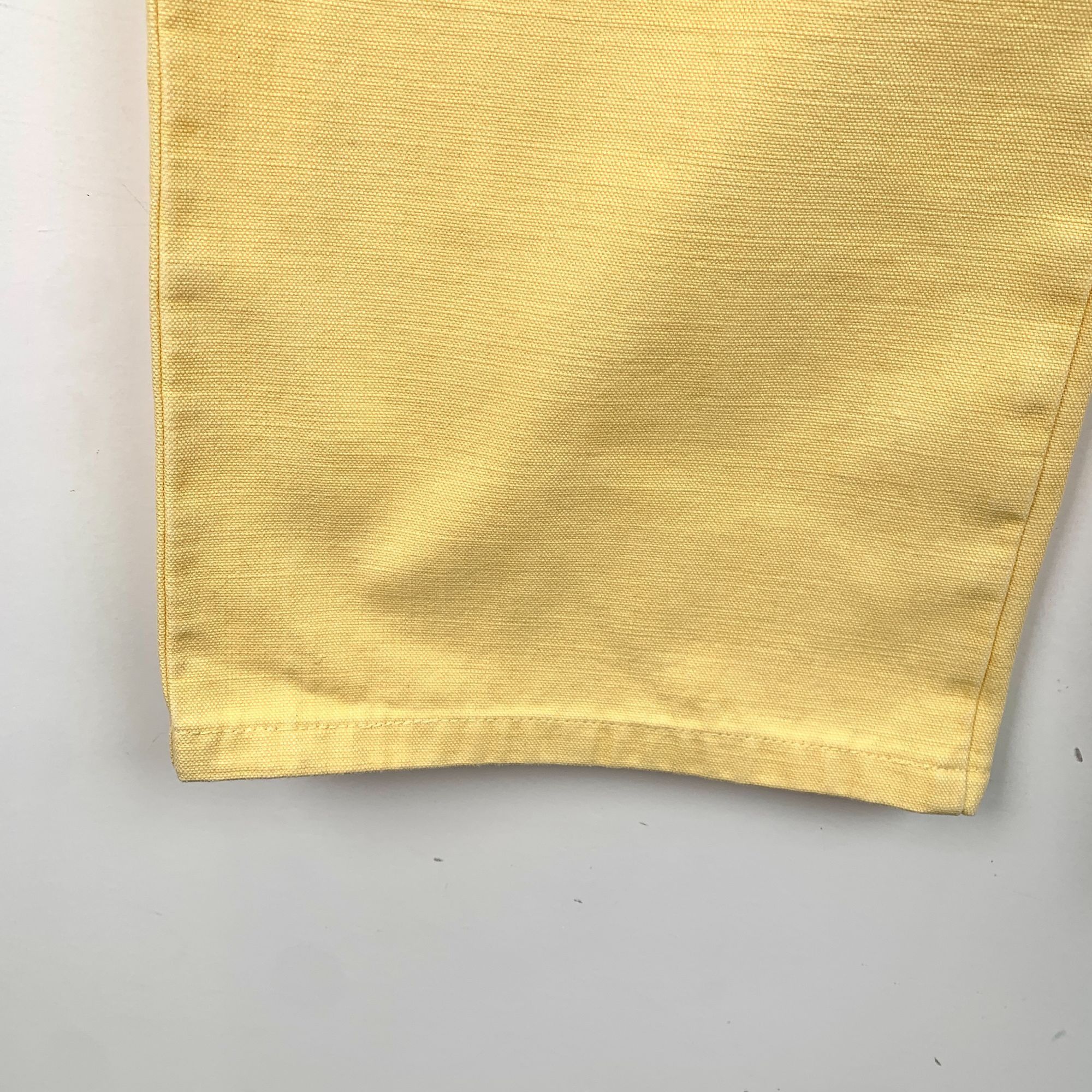 Chanel Chanel Yellow Cotton Wide-Leg Trousers With Decorative Butto Size 38" / US 16 / IT 52 - 6 Thumbnail