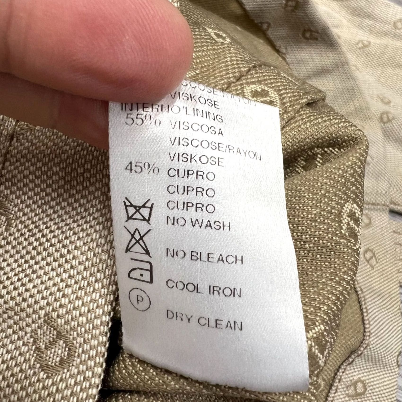 Aigner VINTAGE Aigner Monogram Coat Women M Beige USA 8 10 Jacket Size M / US 6-8 / IT 42-44 - 5 Thumbnail