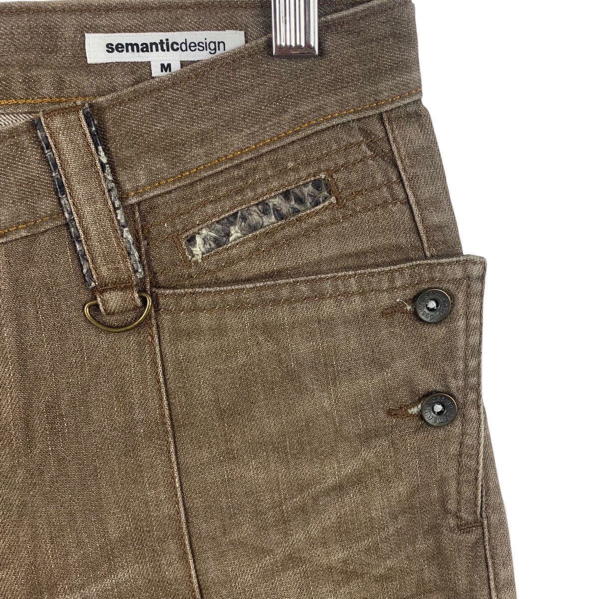Japanese Brand × semanticdesign SEMANTIC DESIGN snake flare bush pants Size 31" - 7 Thumbnail