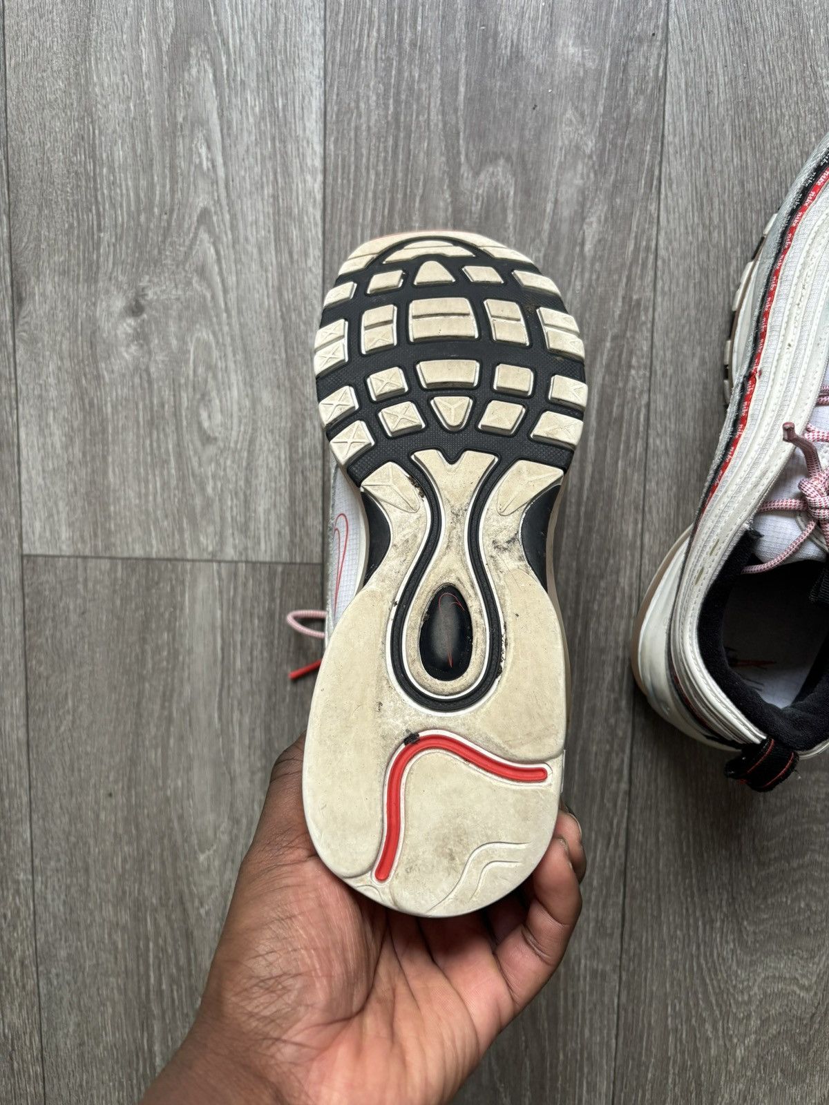 Nike Nike Air Max 97 Script Swoosh Sneakers Size US 10.5 / EU 43-44 - 3 Thumbnail