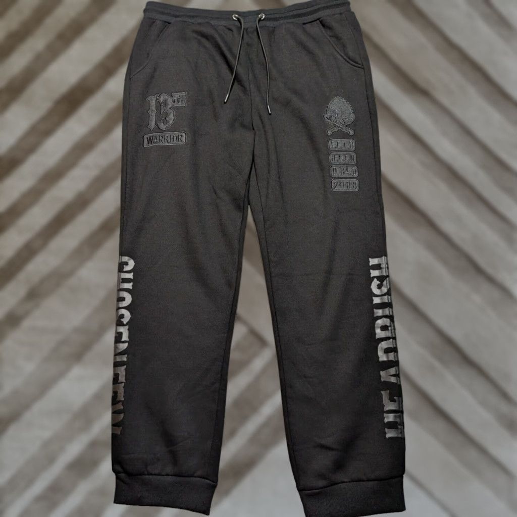 Vintage HEAD RUSH Men 3XL Black 13th WARRIOR CHOSEN FEW Jogger Sweatpants EUC Size US 39 - 1 Thumbnail