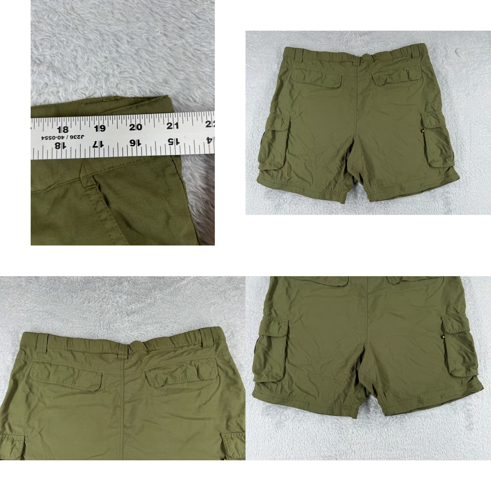 Vintage VINTAGE Boy Scouts Shorts Men XL Green Nylon Cargo Switchback Belted 42x8 READ Size US 36 / EU 52 - 9 Thumbnail