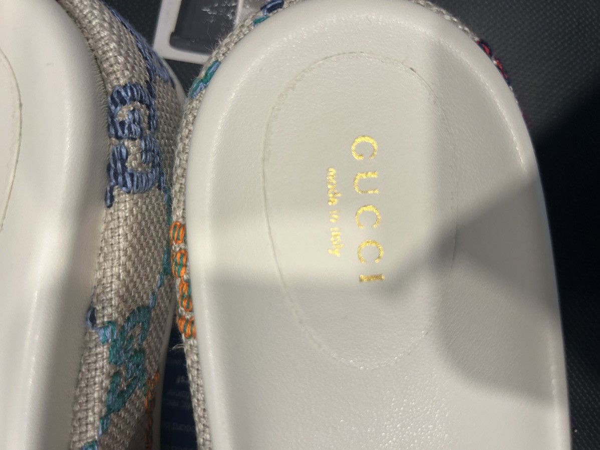 Gucci Gucci Colorful Logo Sandals Size US 10 / IT 40 - 17 Thumbnail