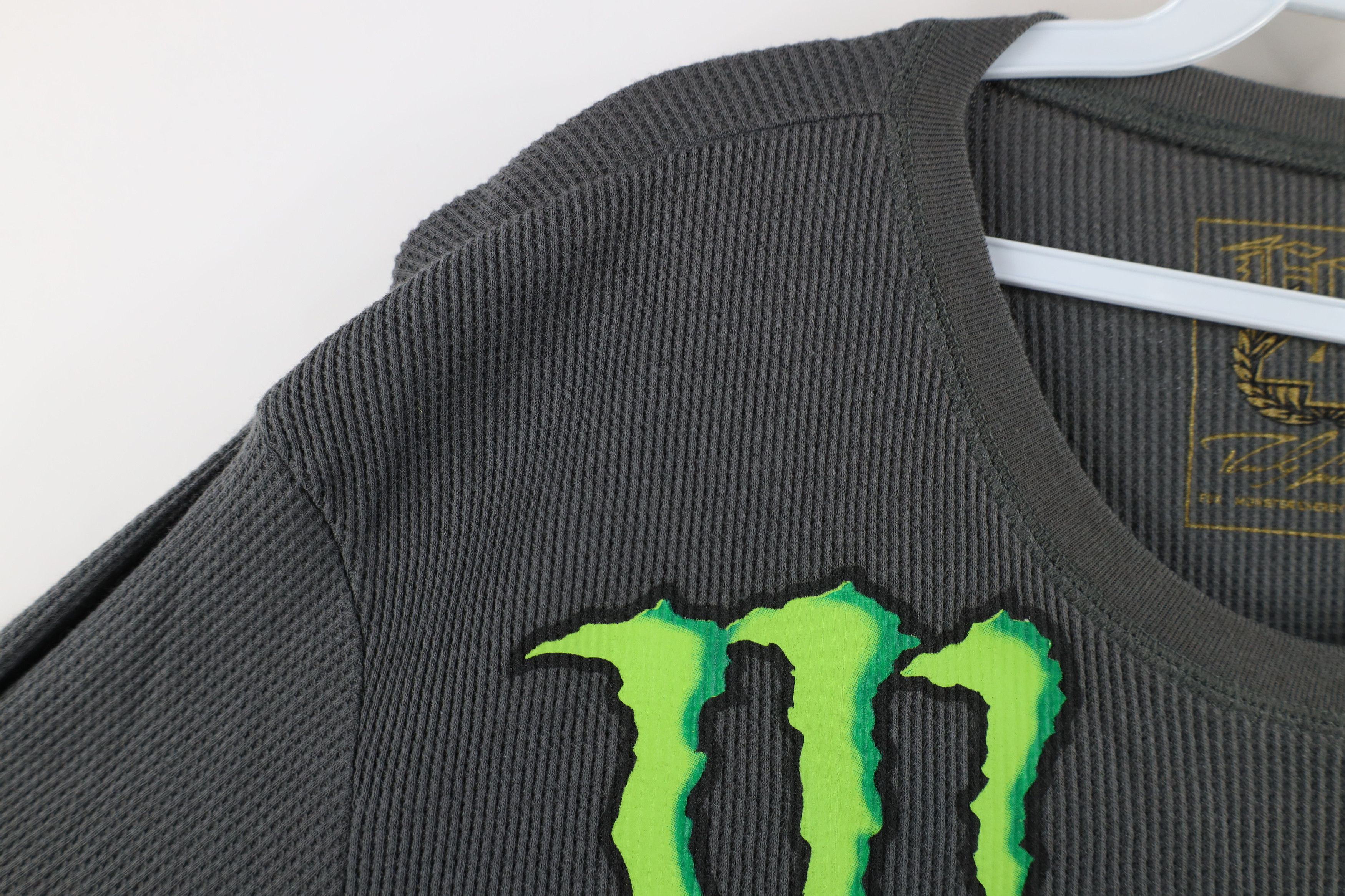 Fox Racing Fox Racing x Monster Energy Thermal Waffle Knit T-Shirt Size US XL / EU 56 / 4 - 8 Thumbnail