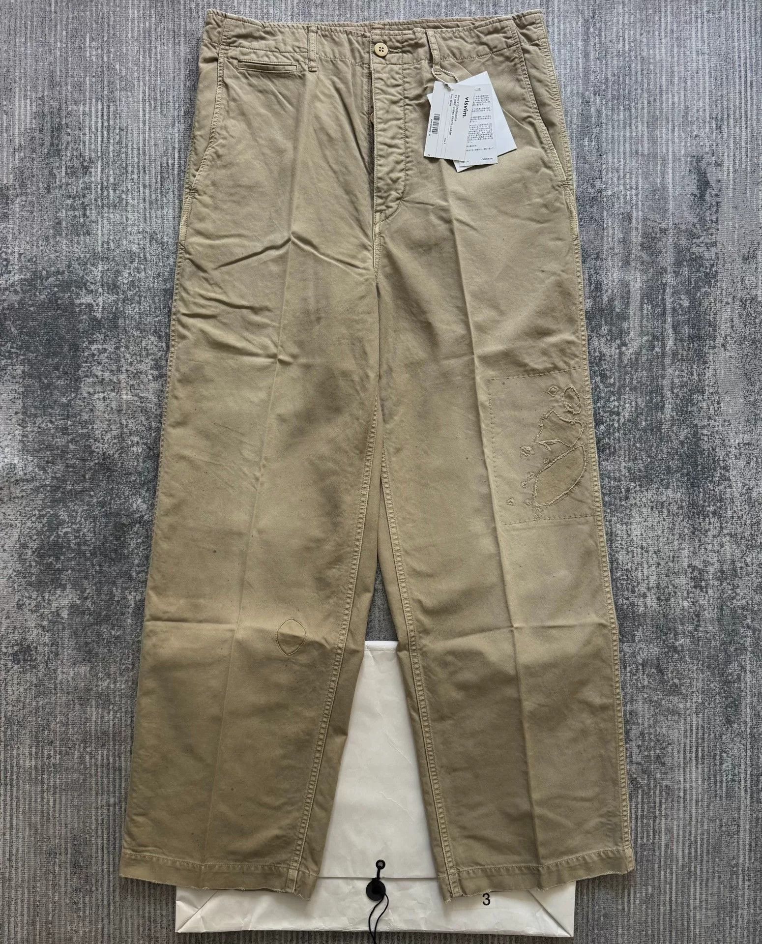 Visvim WIDE CHINO PANTS CRASH | Grailed