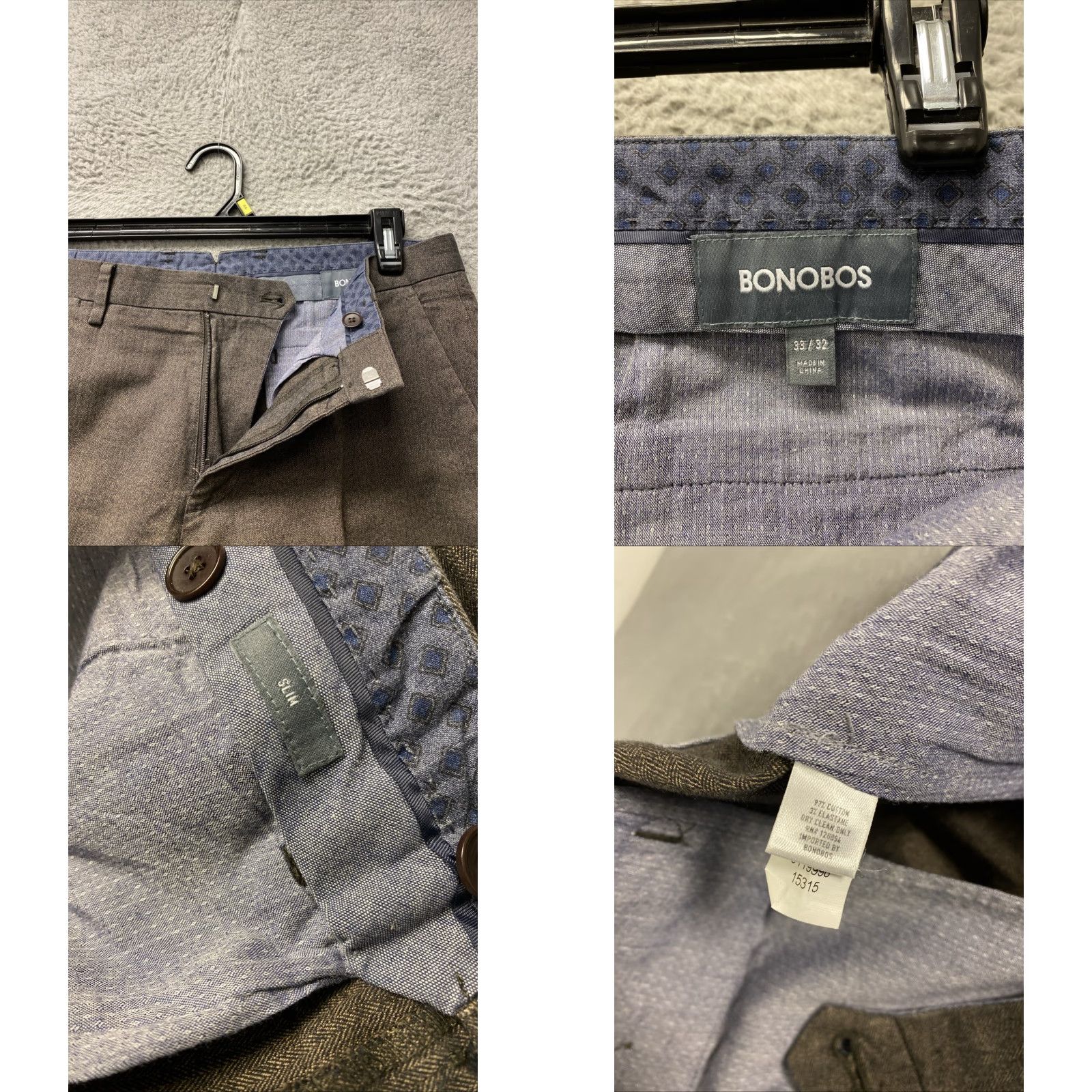 Bonobos Bonobos Chino Pants Men's 33x32 Bronze Casual /0432 Shirt? Size US 33 - 8 Thumbnail