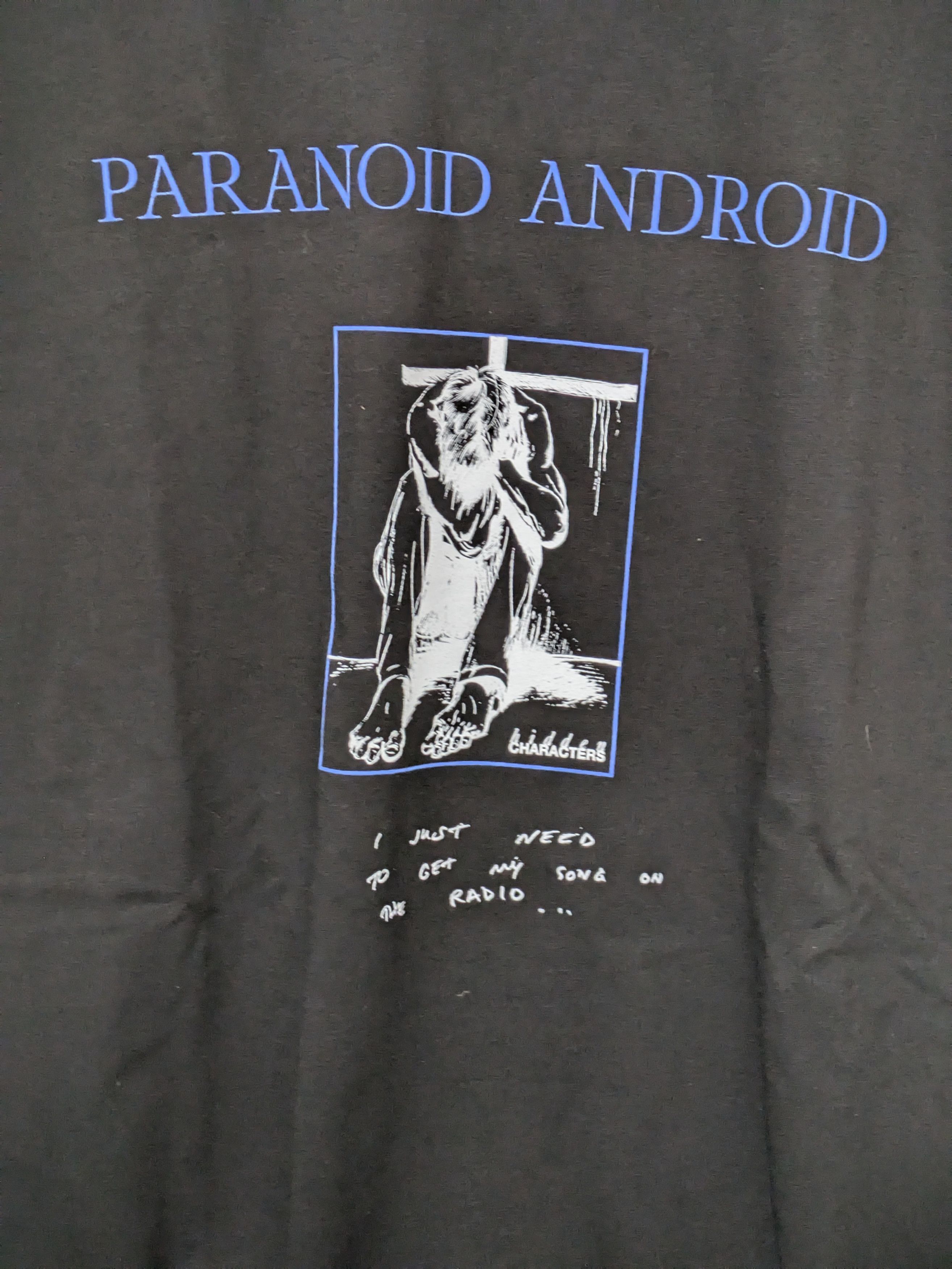 Hidden Characters PARANOID ANDROID T-SHIRT [BLACK] Size US XL / EU 56 / 4 - 1 Thumbnail