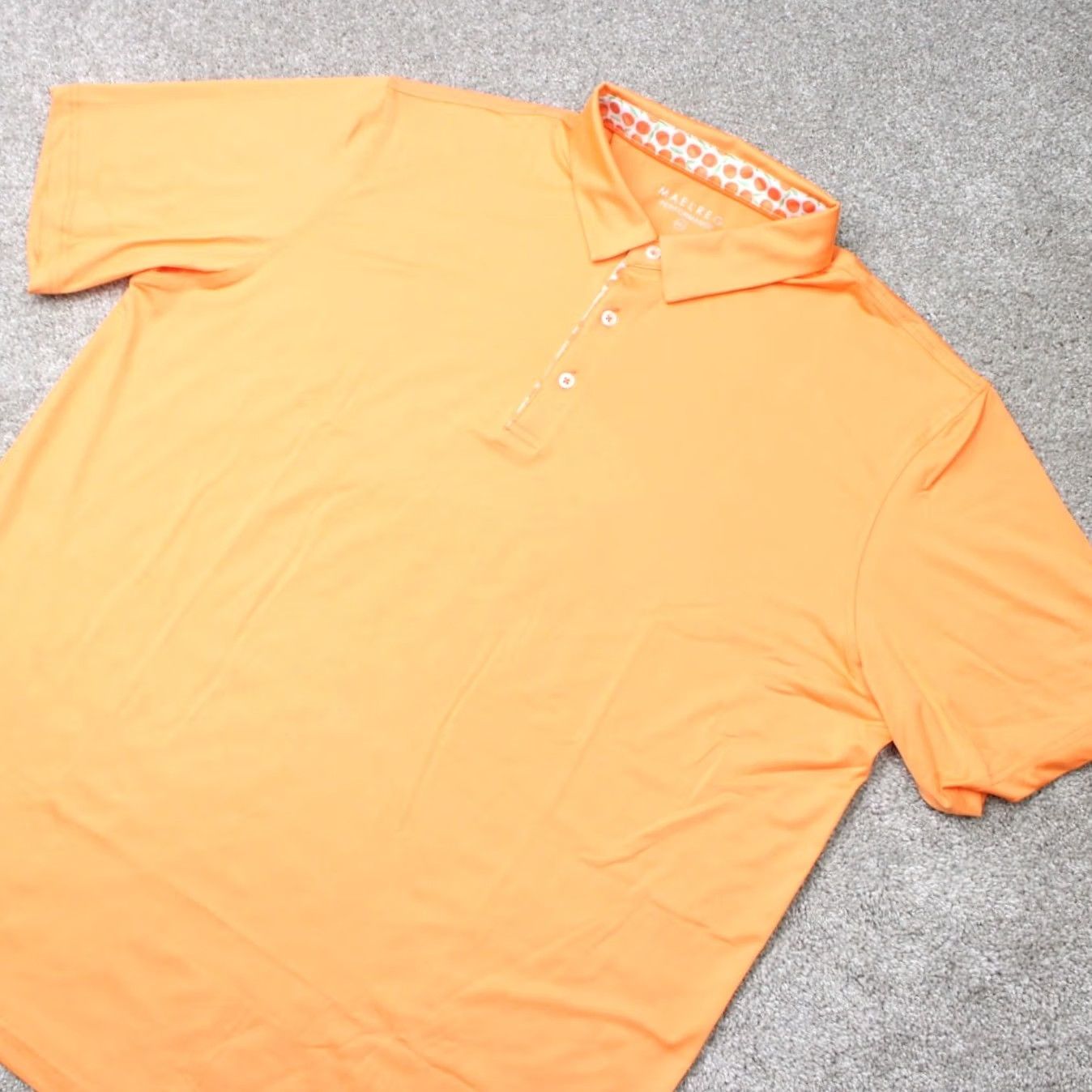 Vintage Maelreg Performance Polo Shirt Men 2XL XXL Orange Golf Poly Stretch Short Sleeve Size US XXL / EU 58 / 5 - 3 Thumbnail