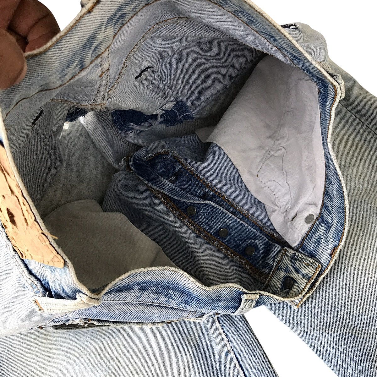 Levi's Levi’s Strauss 501 Vintage 80s USA Distressed Selvedge Denim Size US 32 / EU 48 - 18 Thumbnail