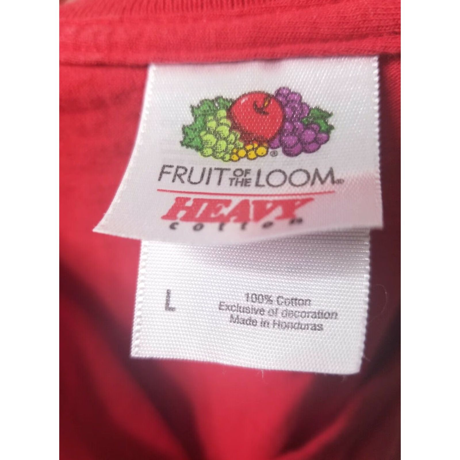 Fruit Of The Loom Vintage DARE “To Resist Drugs & Violence” T-Shirt Mens L Red Shirt Size US L / EU 52-54 / 3 - 3 Thumbnail