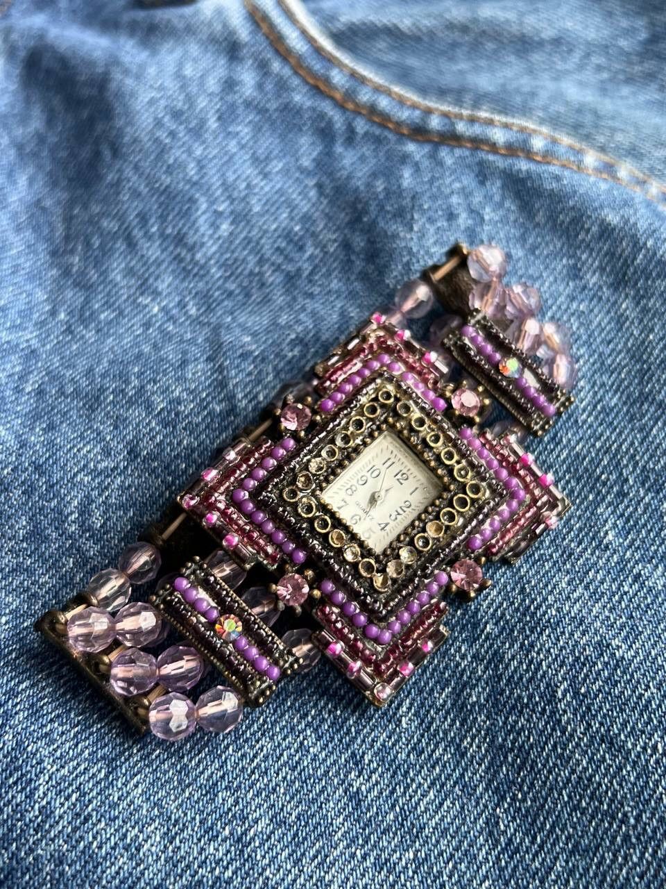 Japanese Brand × Vintage Vintage Japanese style futuristic Watch Crystal Violet Size ONE SIZE - 1 Thumbnail