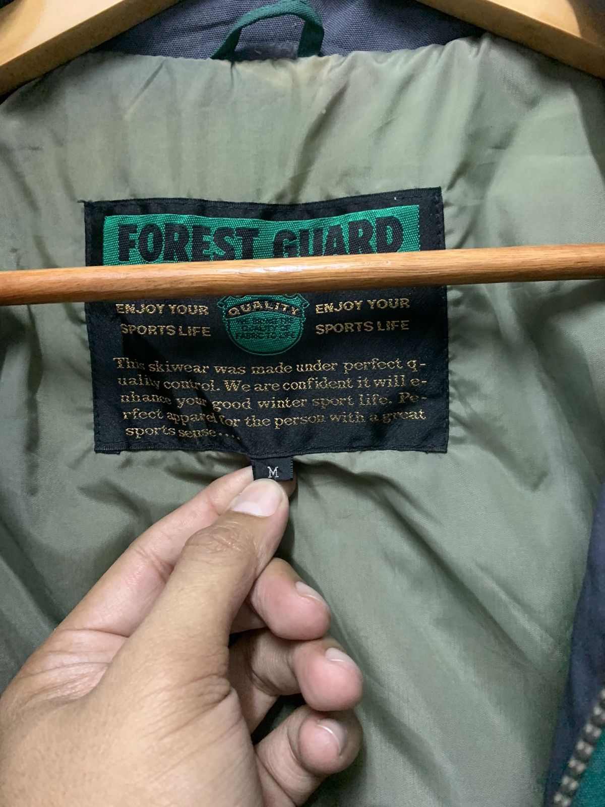 Japanese Brand Vintage Ski Forest Guard Hoodie Size US M / EU 48-50 / 2 - 9 Thumbnail