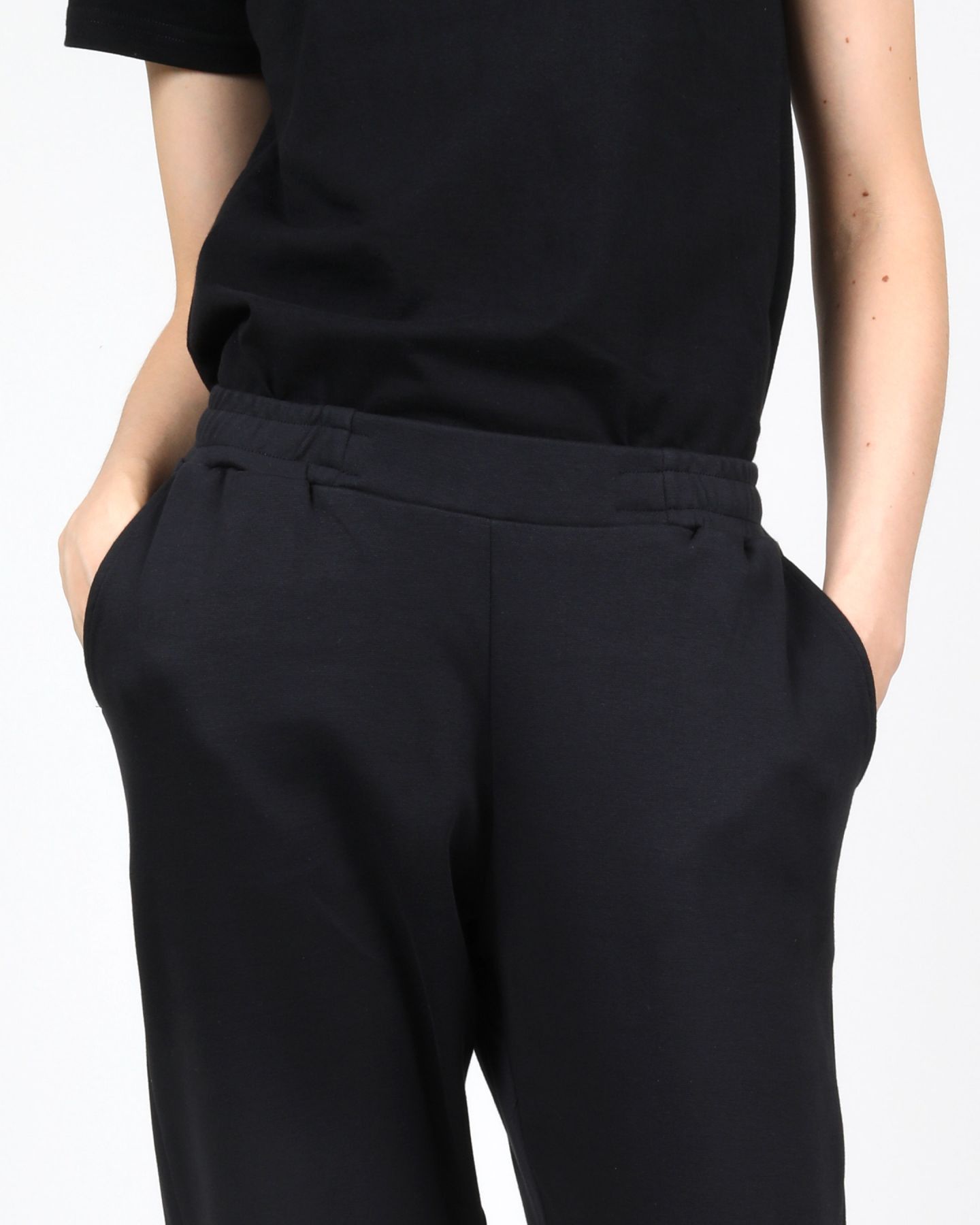 Wemoto BNWT Wemoto - Patsy - Easy Pants Black Organic Cotton Large Size 32" / US 10 / IT 46 - 5 Thumbnail