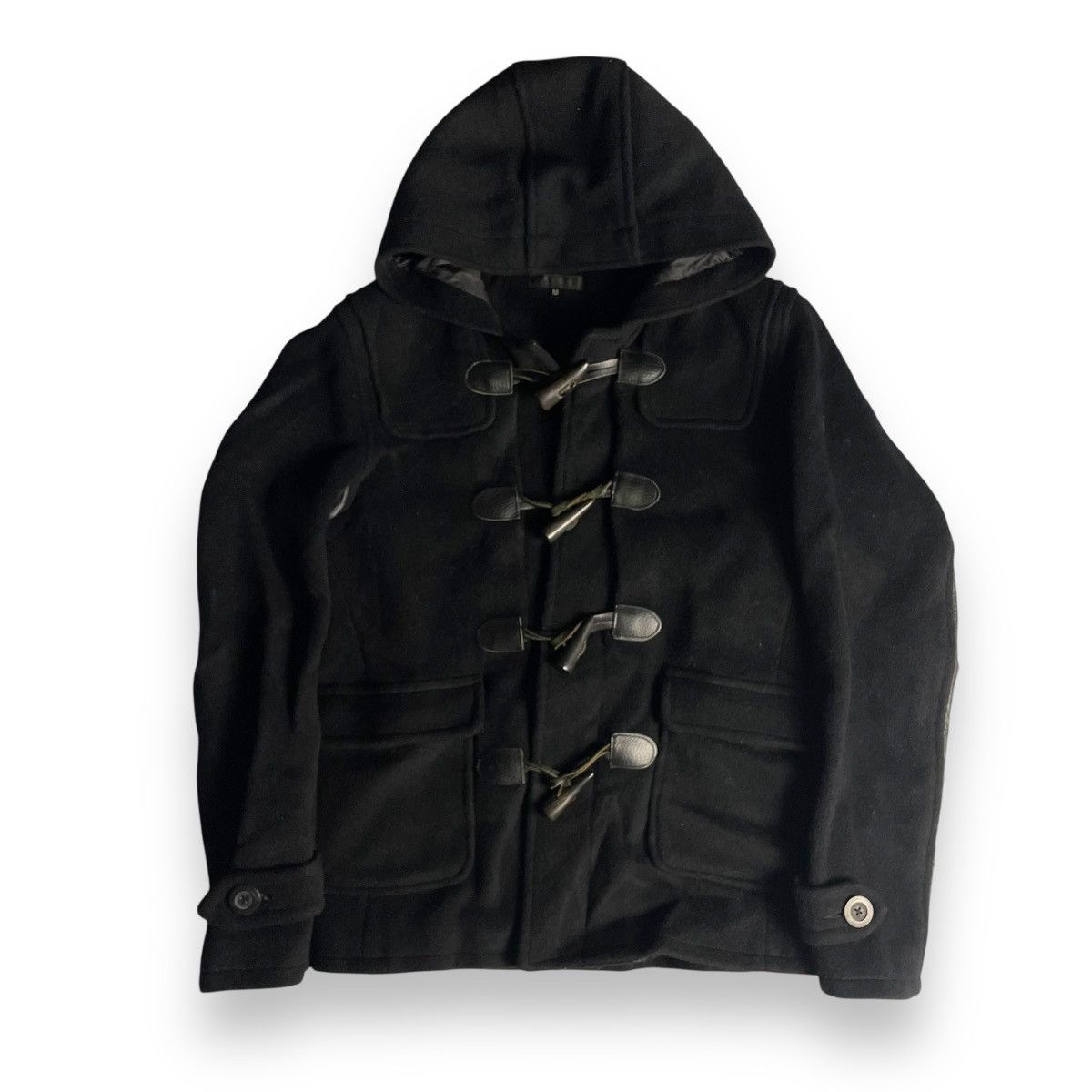 Jun Takahashi 🇯🇵 JUN MEN PUNK GOTHIC WOOL + LEATHER DUFFLE JACKET Size US M / EU 48-50 / 2 - 1 Thumbnail