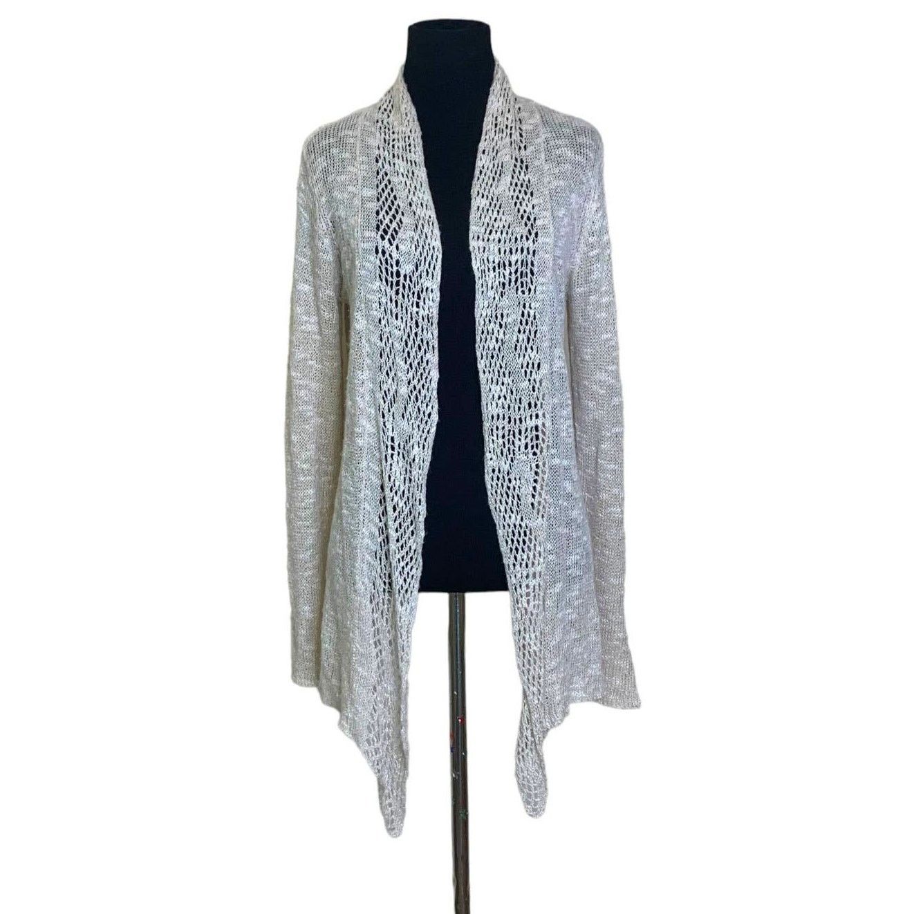 Eileen Fisher Eileen Fisher beige long sleeves open cardigan size Small Size S / US 4 / IT 40 - 1 Thumbnail