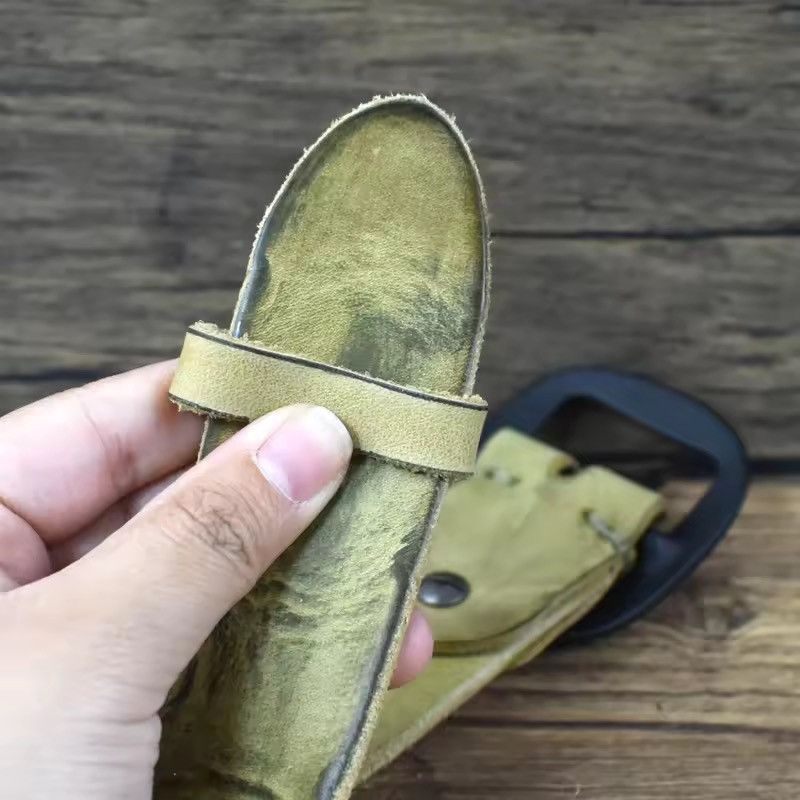 Genuine Leather Genuine Real Leather Vintage Style Washed Belt Size ONE SIZE - 4 Thumbnail