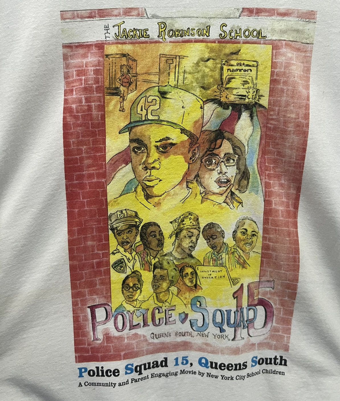 Fruit Of The Loom × Vintage VINTAGE FRUIT OF THE LOOM POLICE SQUAD 15 SHIRT Size US XL / EU 56 / 4 - 3 Thumbnail