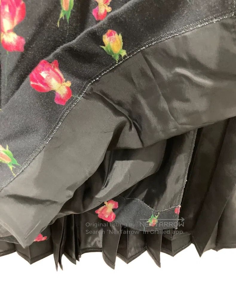 Junya Watanabe Junya Watanabe size XS Floral Pleated Skirt Size 23" - 3 Thumbnail