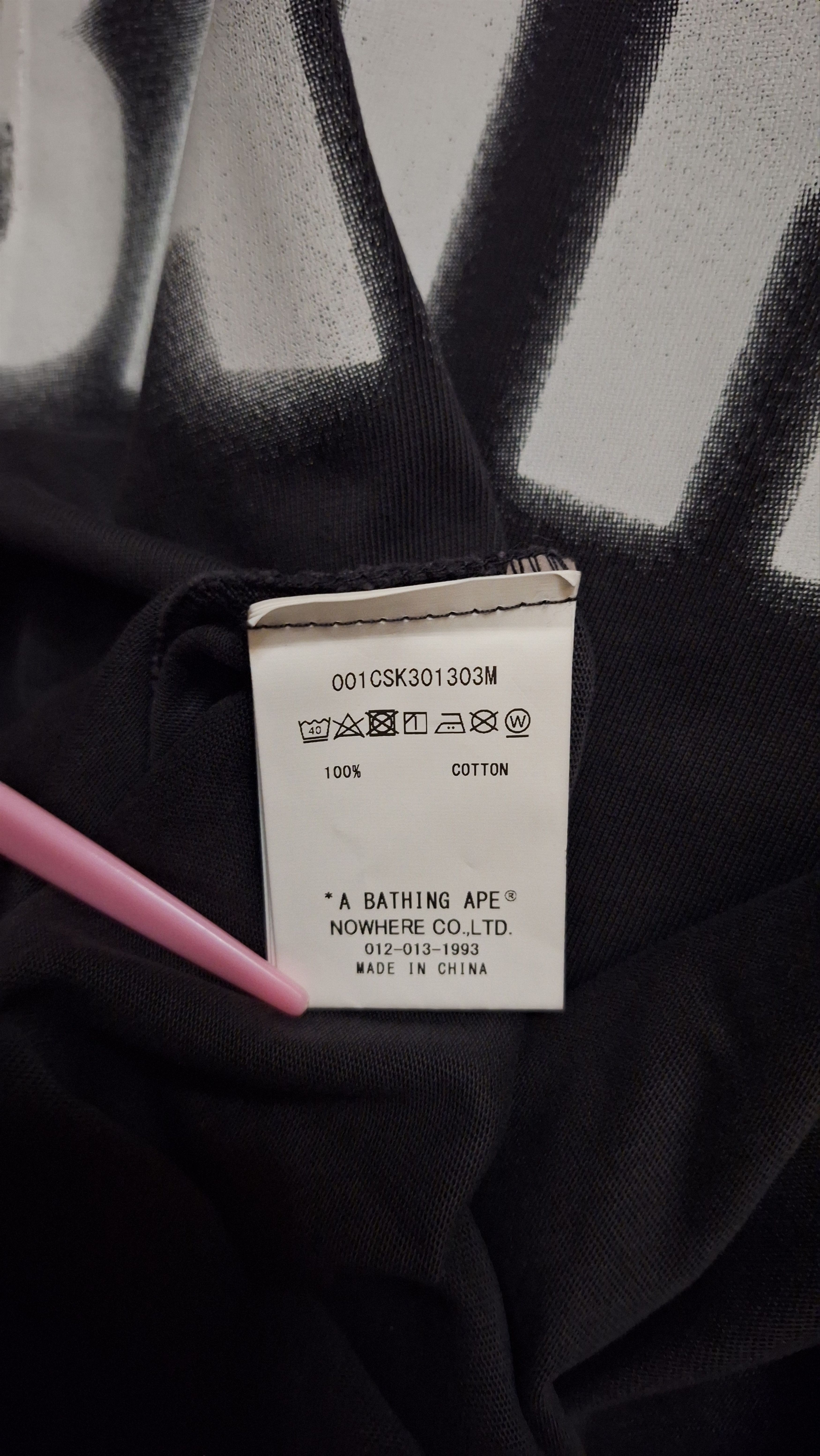 Bape Spray Ape Head Garment Dyed Relaxed Fit Tee Size US XL / EU 56 / 4 - 4 Thumbnail
