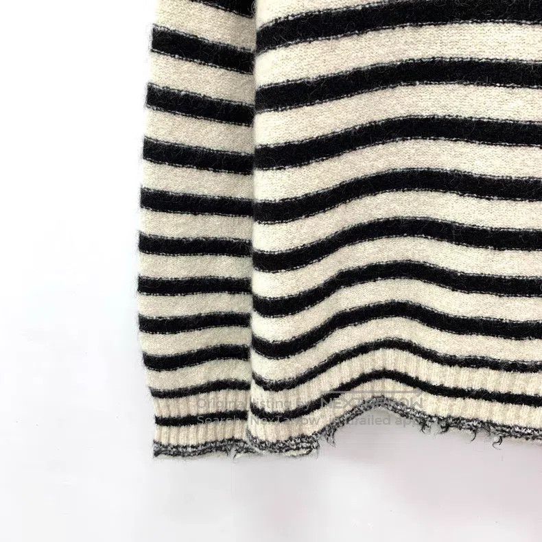 Dior Dior Colour-blocked striped butterfly inlaid cashmere doub Size XS / US 0-2 / IT 36-38 - 4 Thumbnail