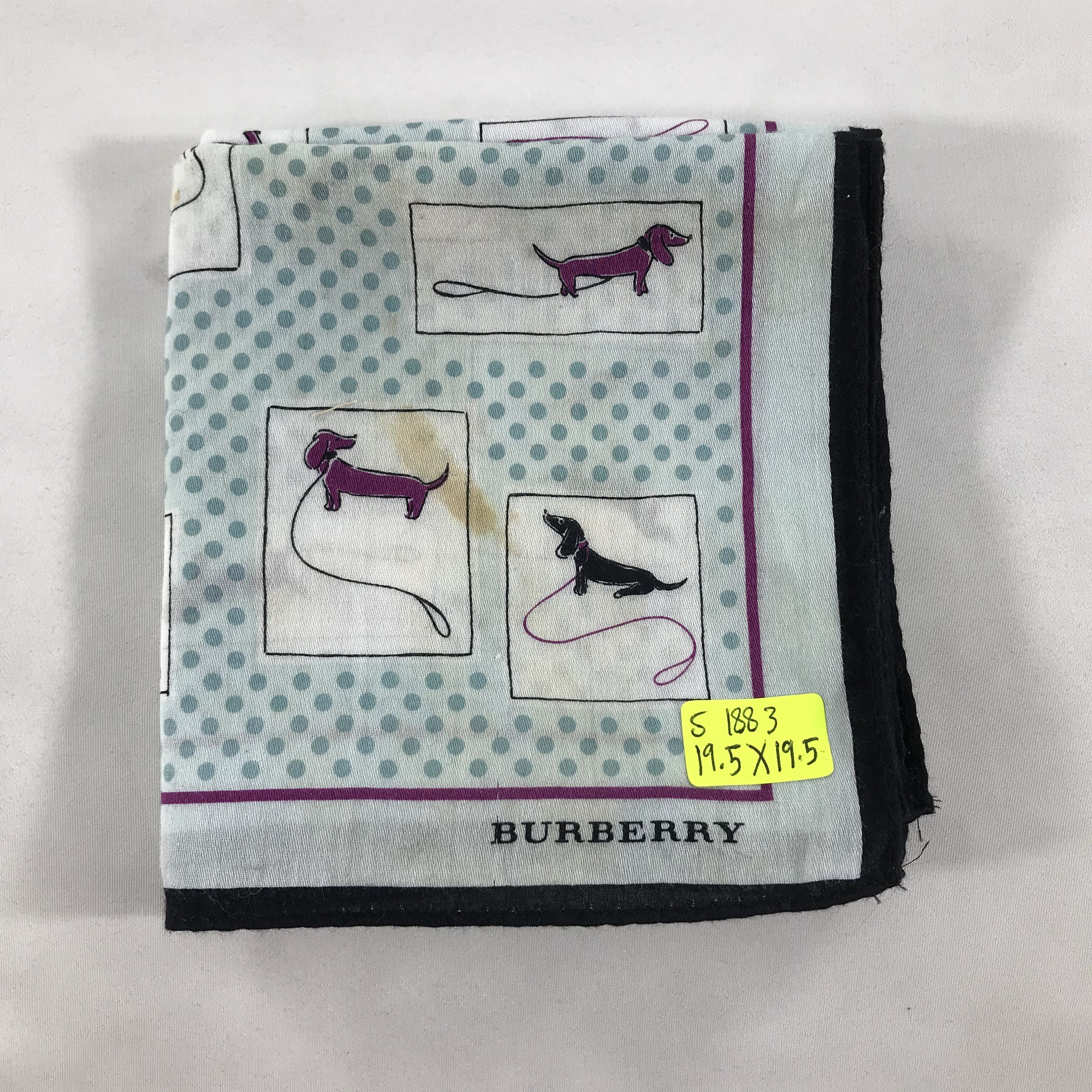 Burberry × Vintage Burberry Bandana / Handkerchief / Neckerchief - S1883 Size ONE SIZE - 7 Thumbnail