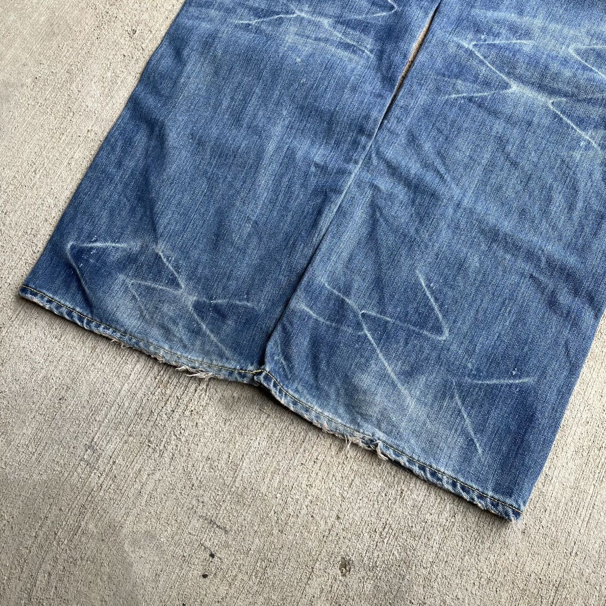 Ed Hardy Vintage Y2K Ed Hardy Embroidered Baggy Denim Jeans 38x32 Size US 38 / EU 54 - 5 Thumbnail