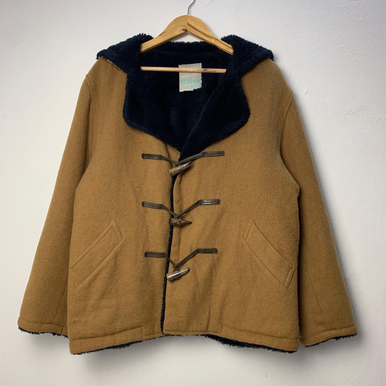Hysteric Glamour Vintage Hysteric Glamour Toggle Jacket Wool Hoodie Size US L / EU 52-54 / 3 - 1 Thumbnail