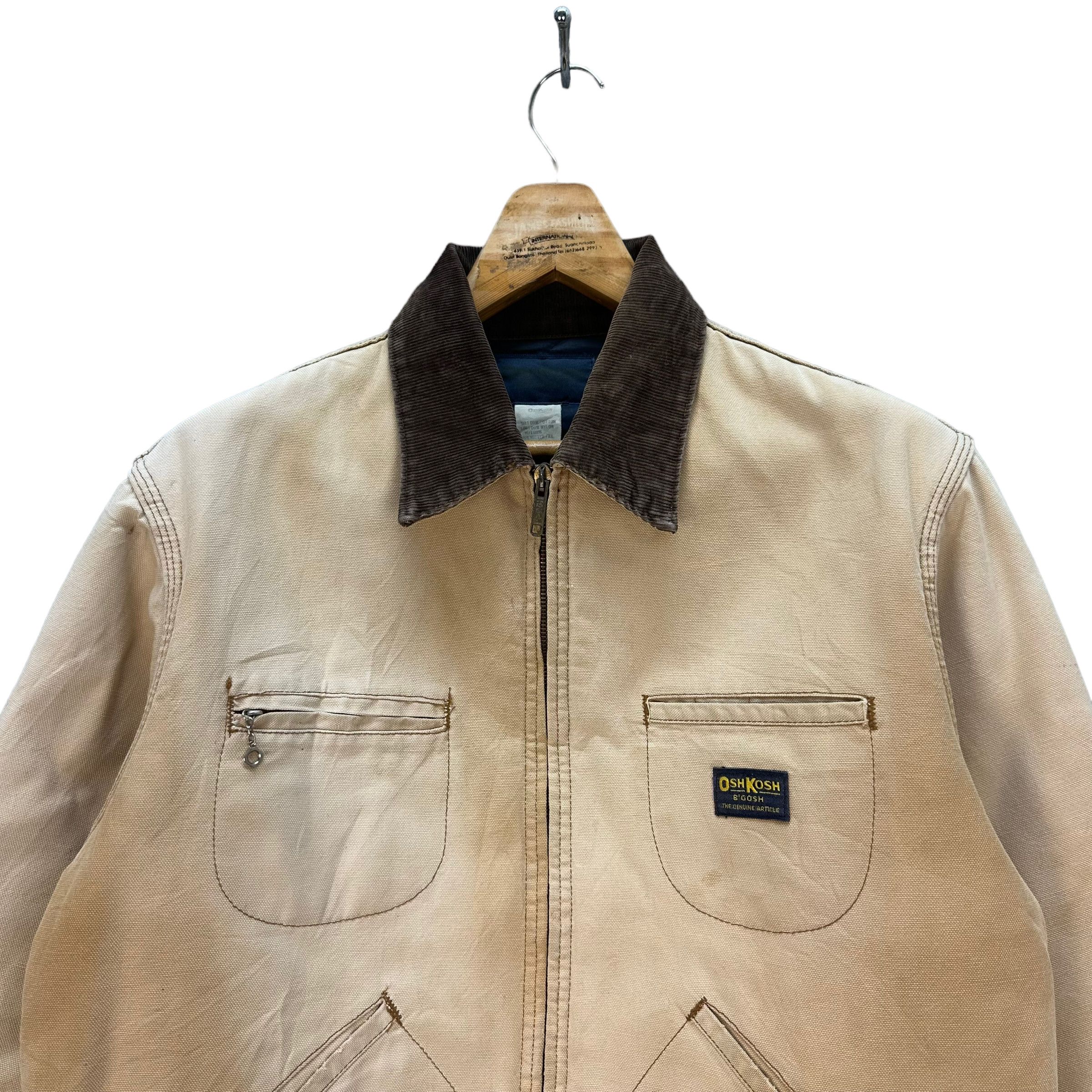 Oshkosh VINTAGE 80's TRASHED OSHKOSH WORK CHORE JACKET #8293-002 Size US L / EU 52-54 / 3 - 2 Thumbnail