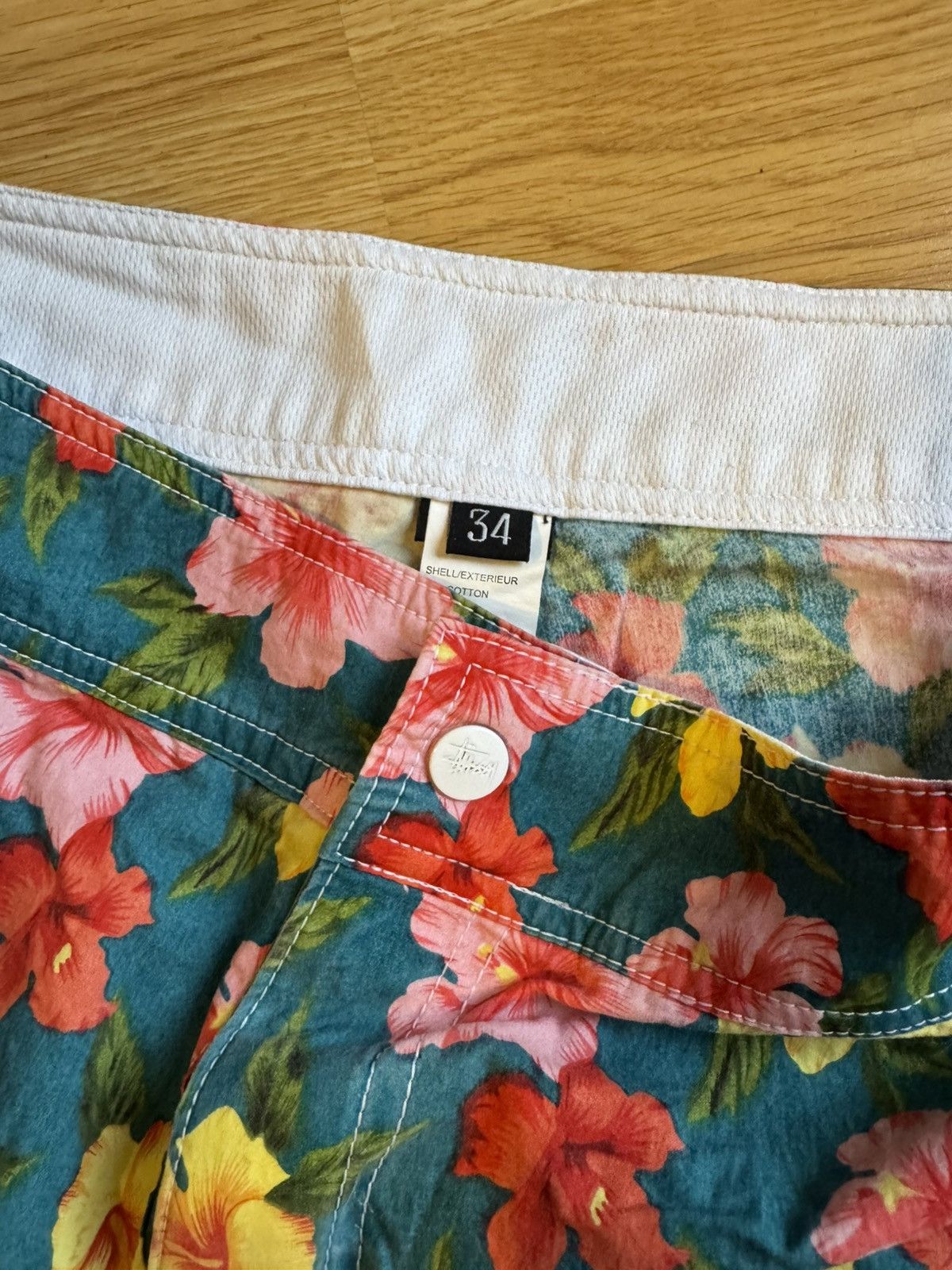 Stussy × Vintage Vintage Stussy Design Floral board shorts sz 34 Size US 34 / EU 50 - 3 Thumbnail