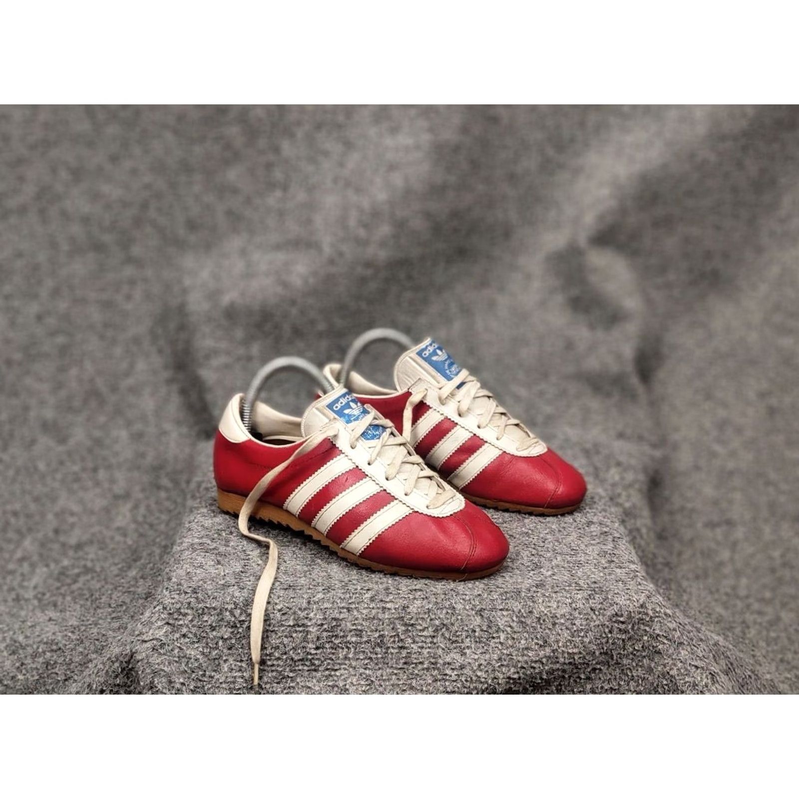 Adidas Adidas Hobby Vintage Sneakers 70's Austria Red Leather Trainers Shoes Size US 5 / EU 37 - 7 Thumbnail