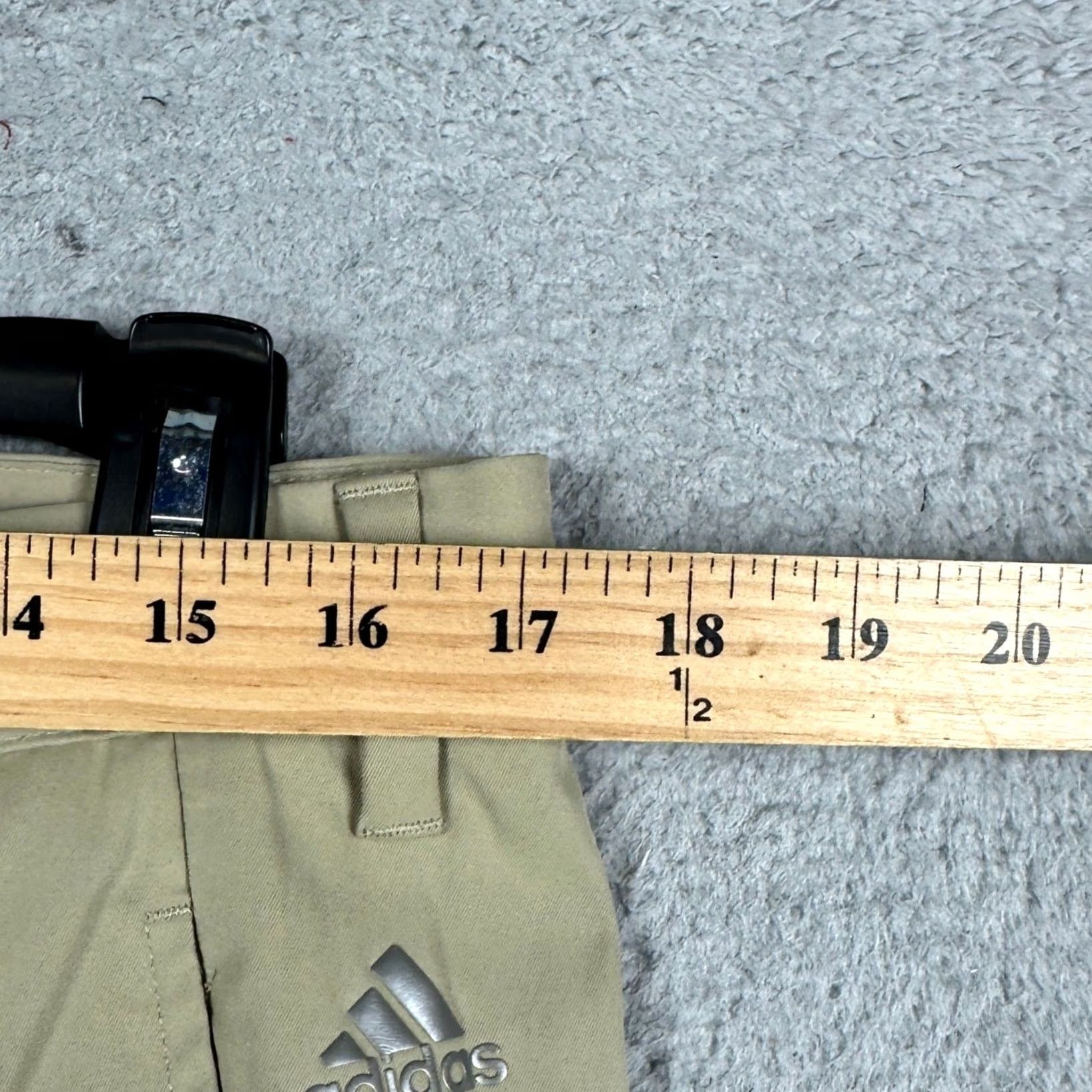 Adidas Adidas Pants Mens 34X30 Khaki Tan Golf Khakis Straight Leg Flat Front Front Slash Pocket Size US 34 / EU 50 - 5 Thumbnail