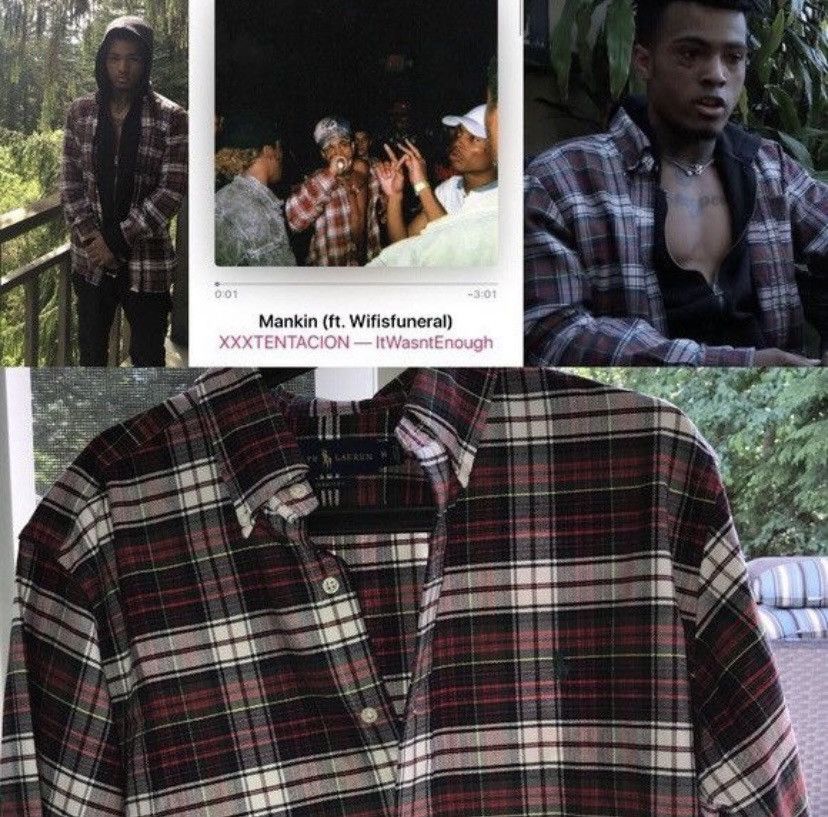 Ralph Lauren RARE XXXTentacion Polo Ralph Lauren Flannel Shirt Size US S / EU 44-46 / 1 - 16 Thumbnail