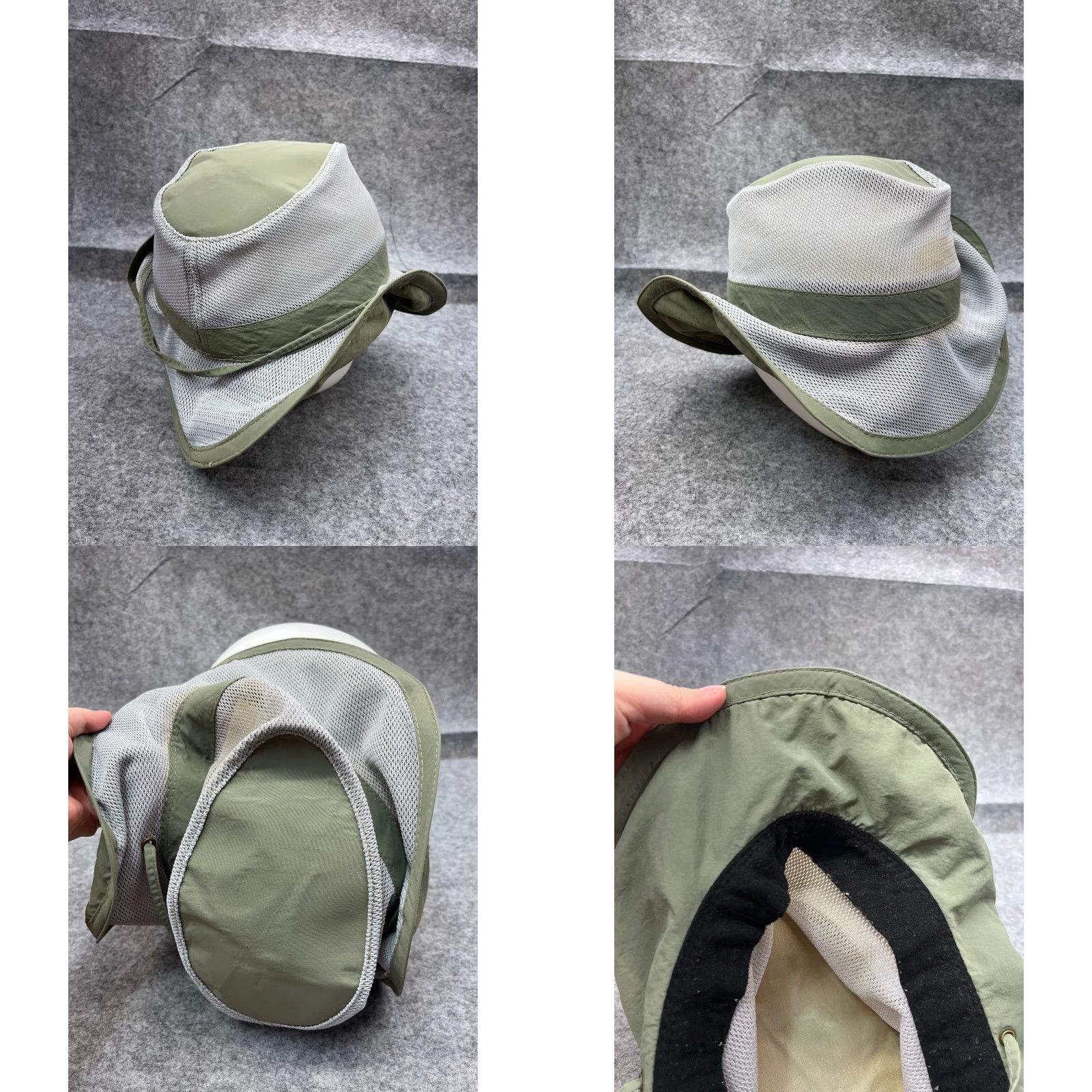 Vintage Dorfman Pacific Bucket Hat Adult XL Gray Poly/Nylon Blend Fish Camp Hat Bucket Men Size ONE SIZE - 8 Thumbnail