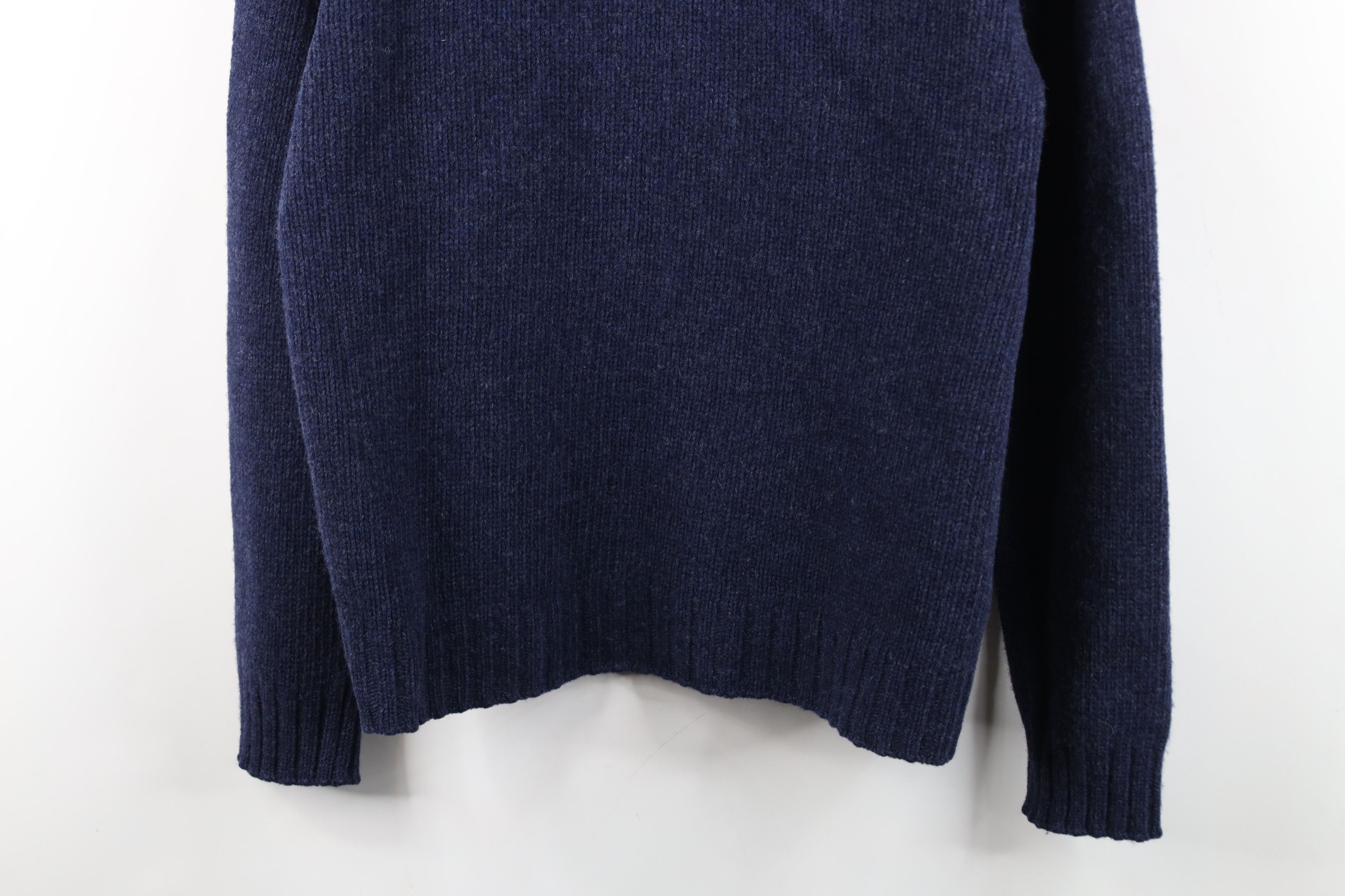 Vintage Vintage 90s Streetwear Lambswool Ribbed Knit V-Neck Sweater Size US M / EU 48-50 / 2 - 3 Thumbnail