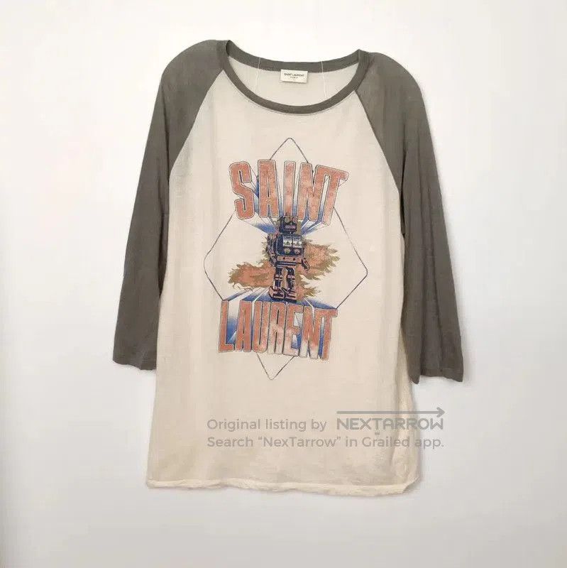 Yves Saint Laurent Saint Laurent Women's White Cotton T-shirt . Size XS / US 0-2 / IT 36-38 - 1 Thumbnail