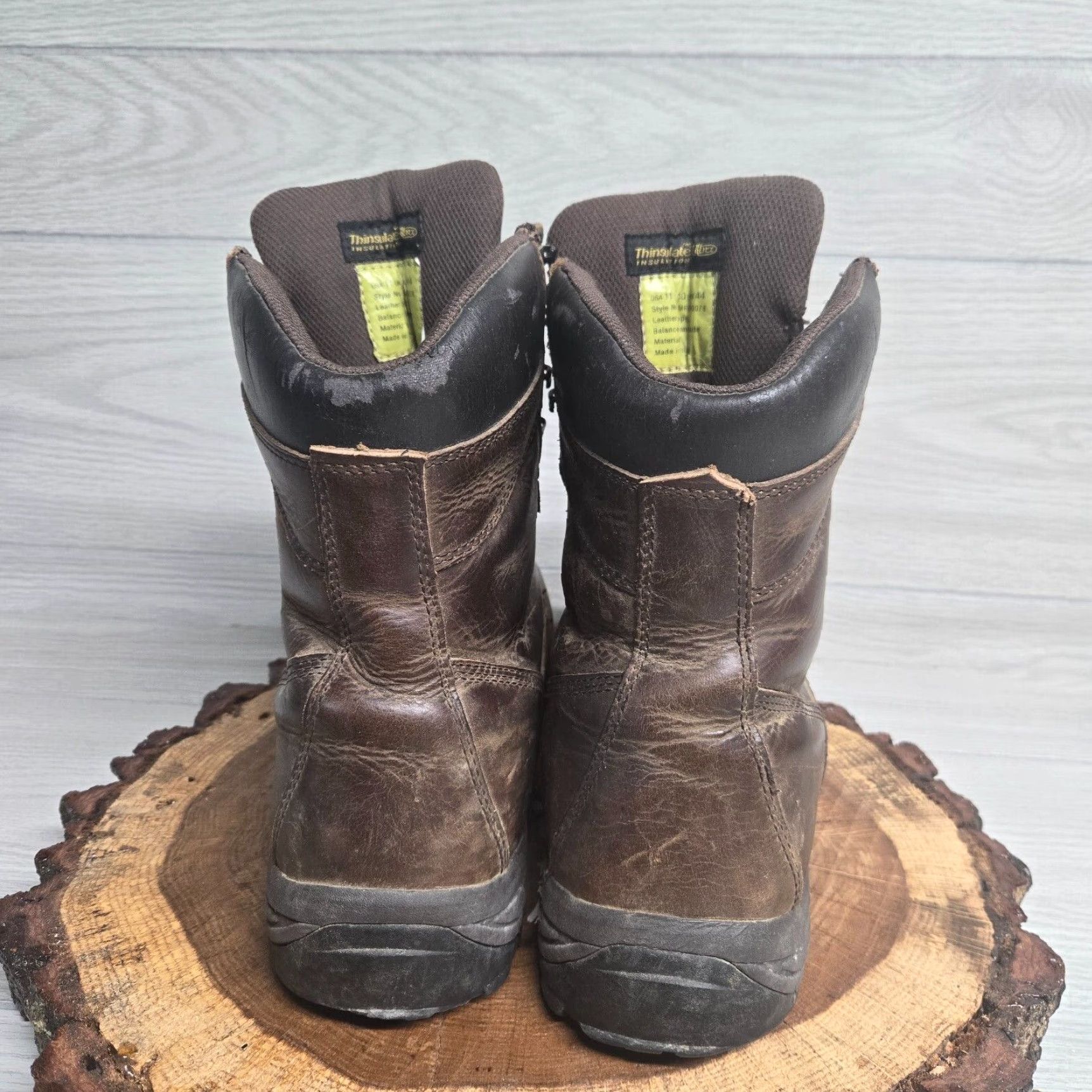 Vintage Field & Stream Boots Mens Brown Leather Waterproof Insulated Steel Toe Mid-Calf 11 US 12 UK Boots Hunting Hiking Trail Size US 12 / EU 45 - 5 Thumbnail