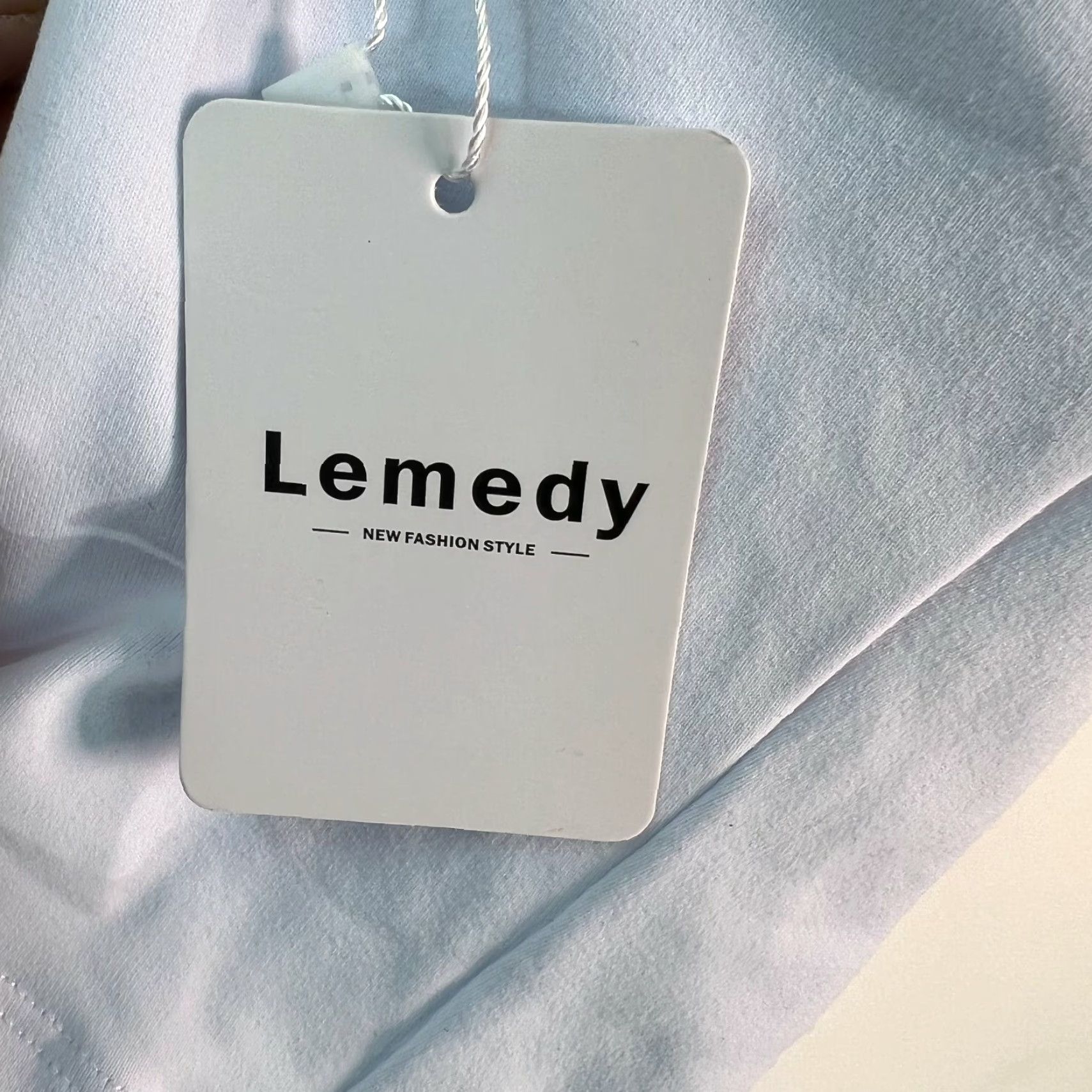 Vintage Lemedy Sports Bra - White - Spaghetti Strap - Padded - Stretch - Womens - Size L Size L / US 10 / IT 46 - 4 Thumbnail